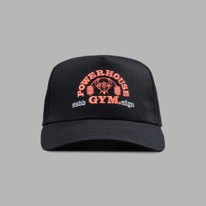 Powerhouse Wolves 5 Panel Hat in Black