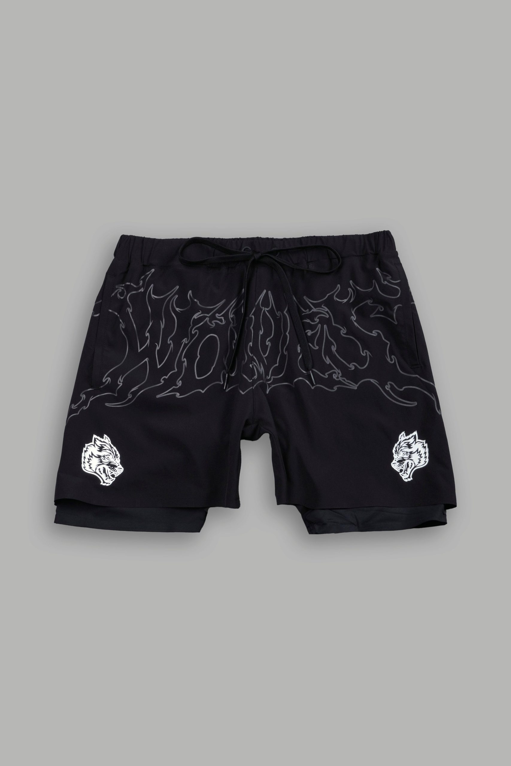 WLVS NFGU Compression Shorts in Black