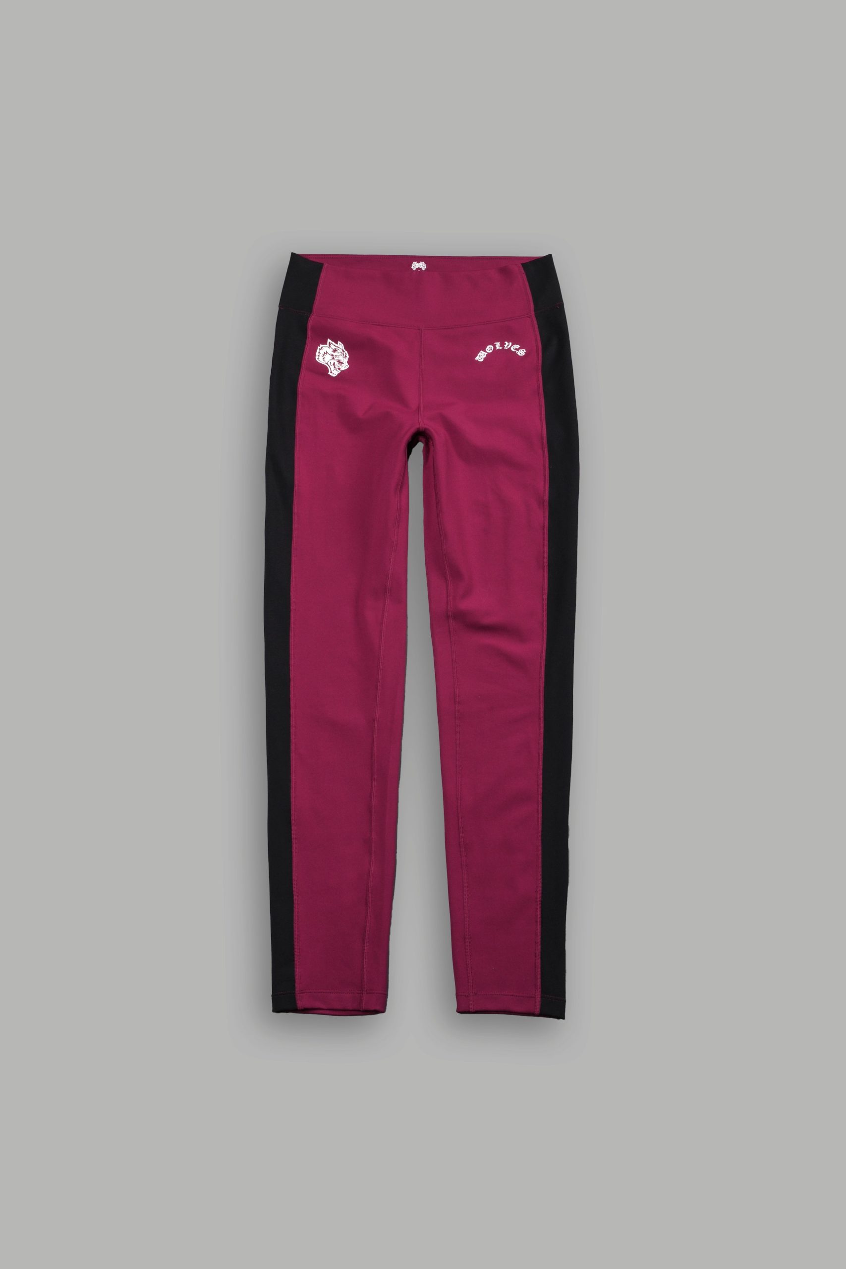 Chopper Wolf Celine Stripe Energy Leggings in Deep Raspberry - Image 5