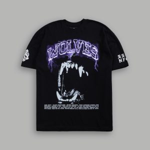 Blood Thunder Premium Oversized Tee in Black