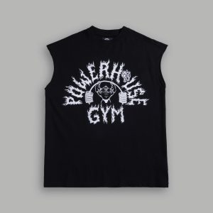Iron Flame Premium Muscle Tee in Black