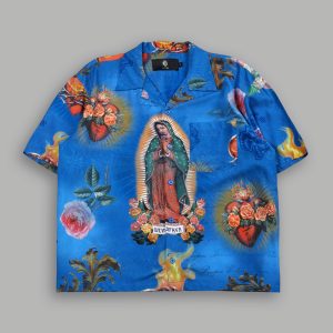 Sacred Path Mid-Length Button Up in Corazon de Fuego