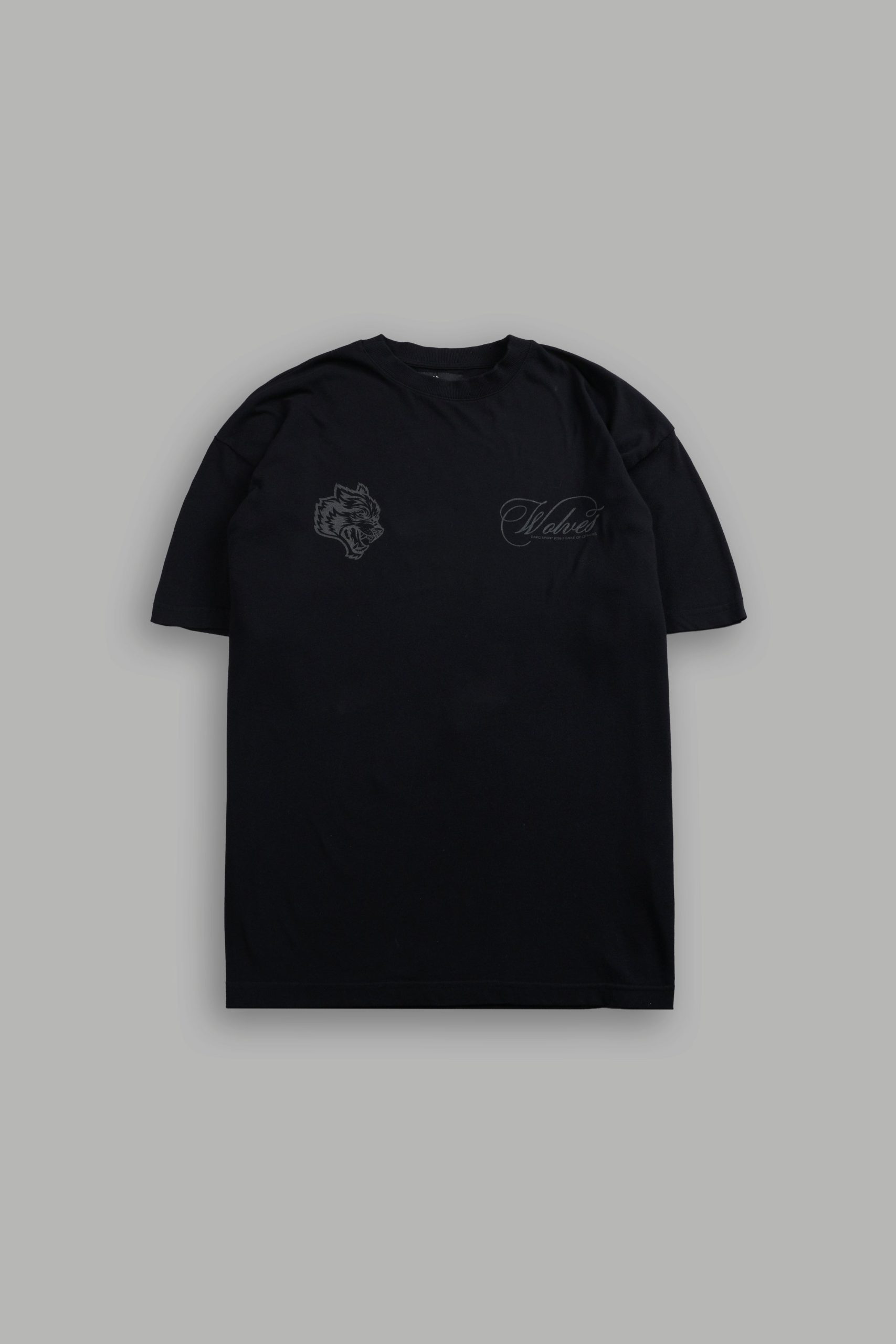 Nocturne Bloom Premium Oversized Tee in Black - Image 3