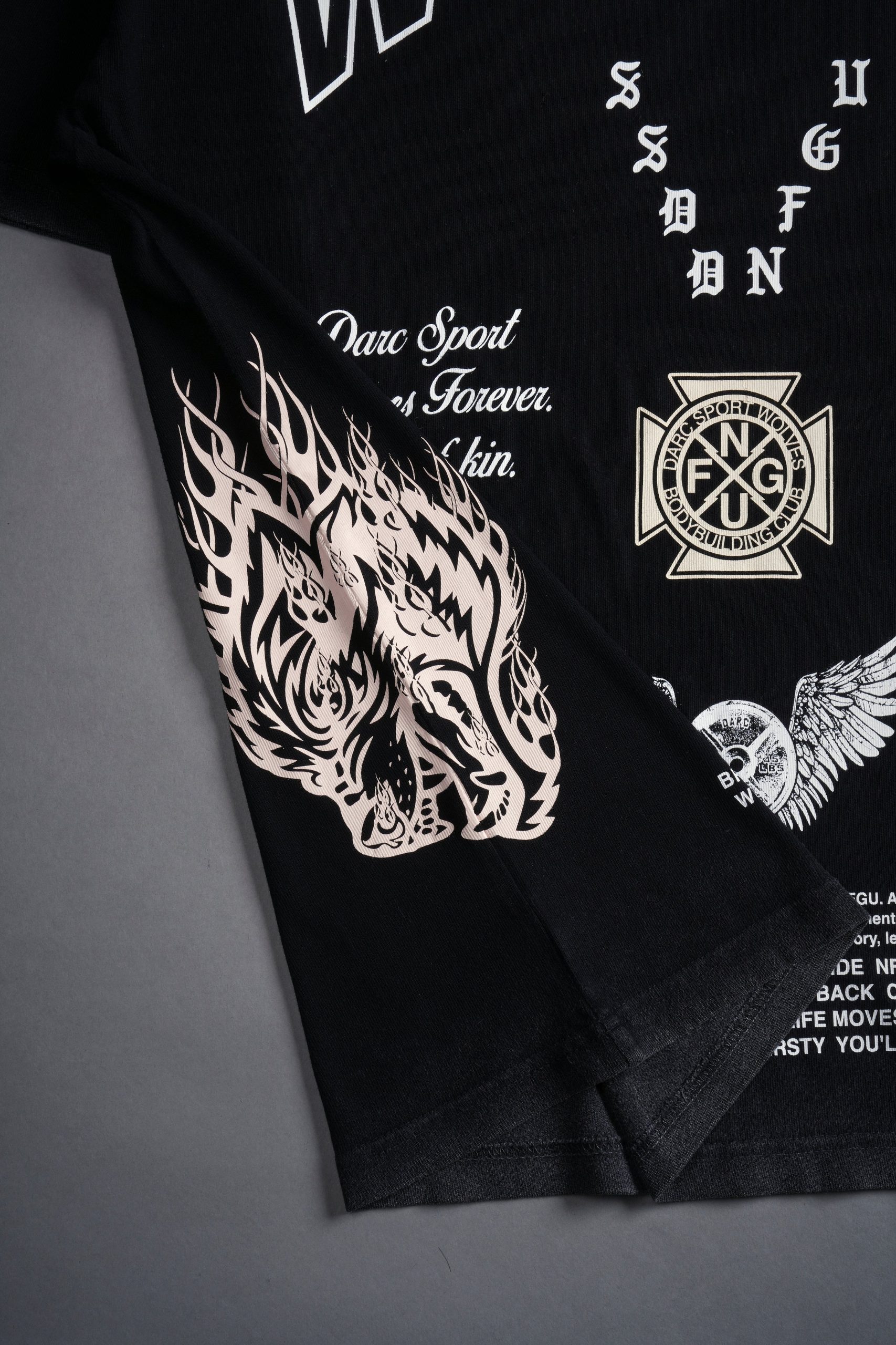 Our Lineage Premium Oversized Tee in Black - Image 7