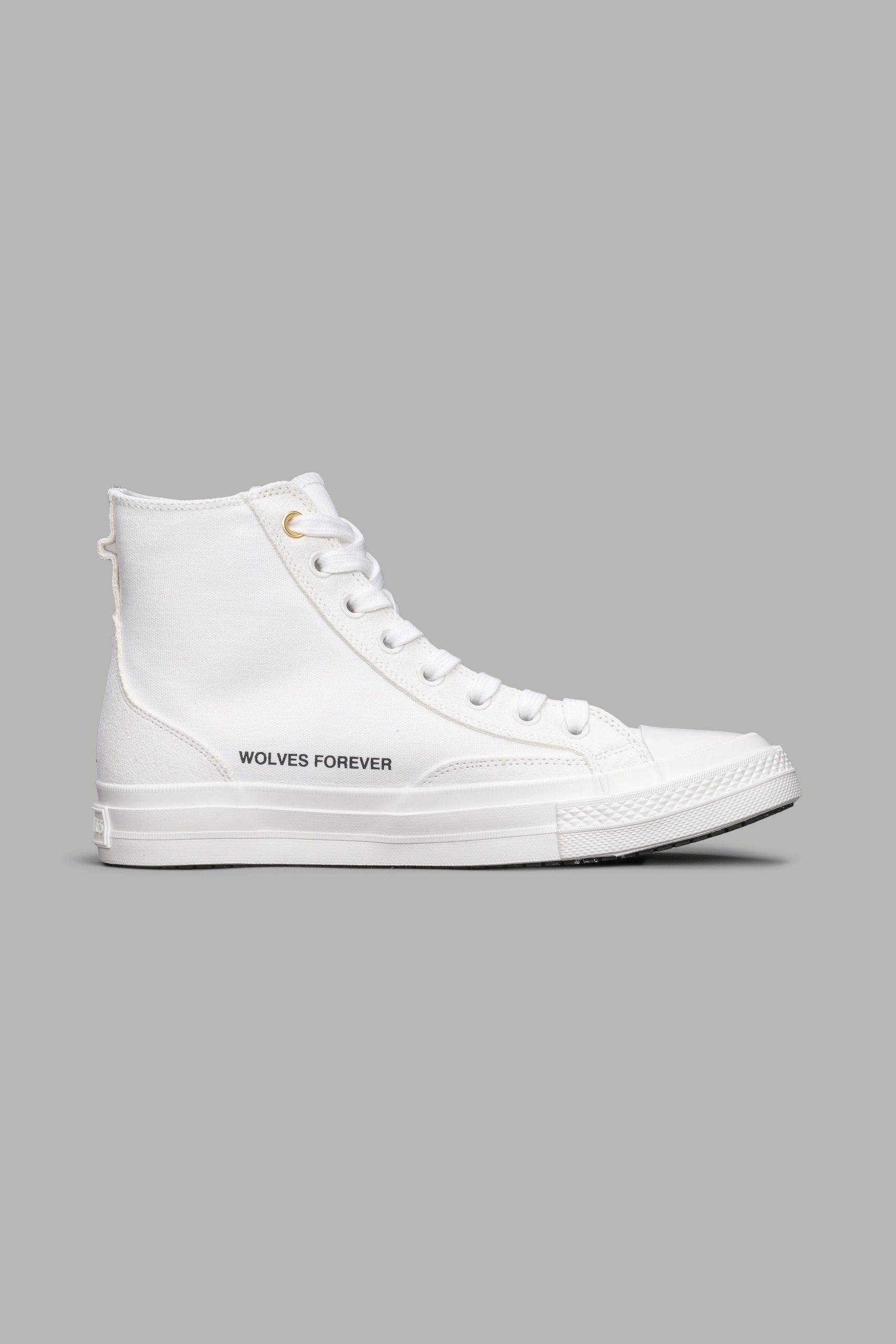 Wolves Forever Sueded Walk 1-DIOS High Top Shoe in White - Image 2