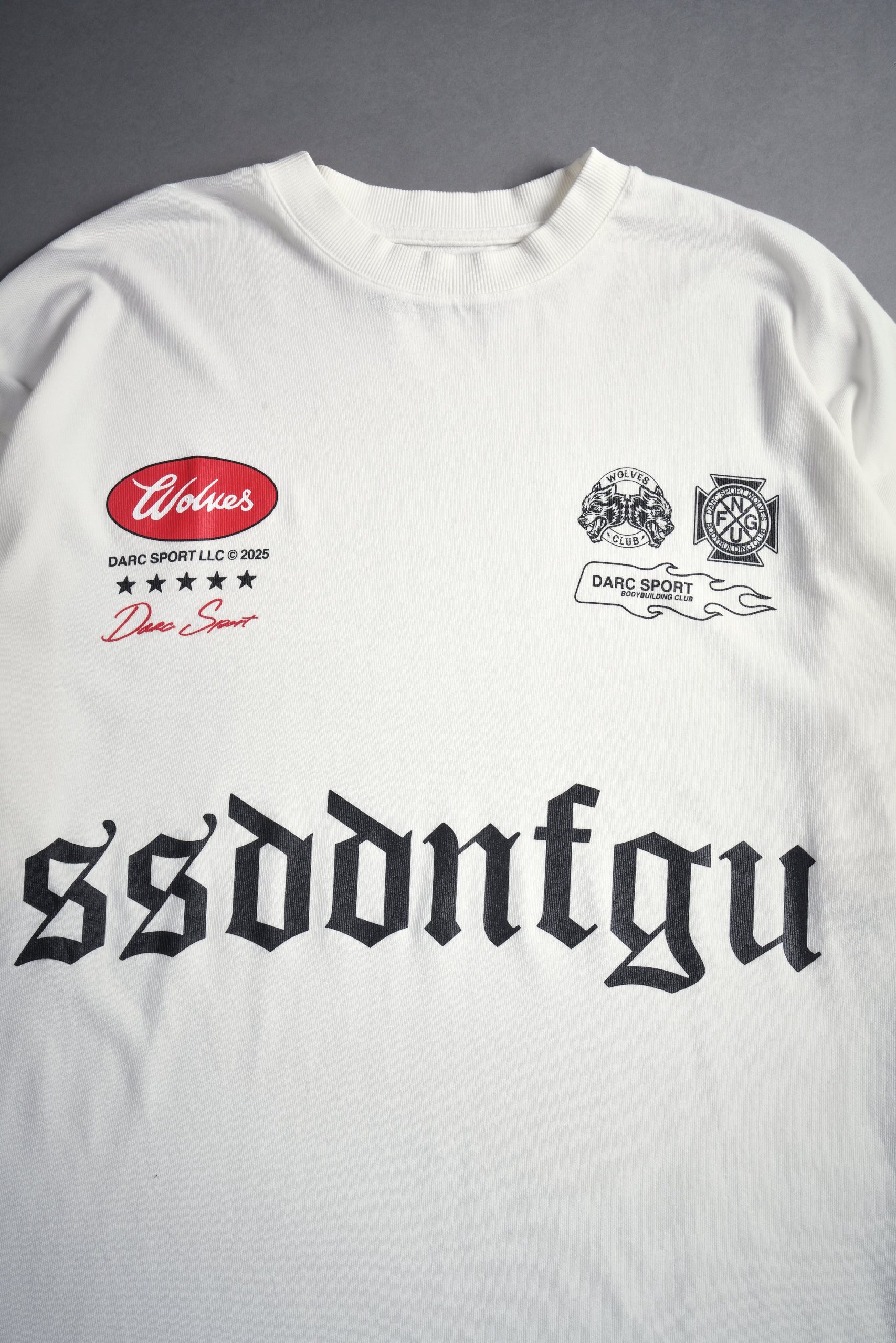 Us Forever Premium Oversized Tee in Cream - Image 5