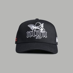 Cherub NFGU 5 Panel Hat in Black