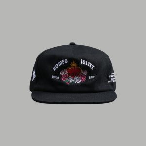 Last Love Vintage 5 Panel Hat in Black