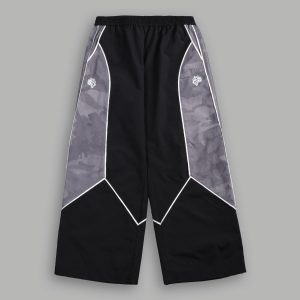 Dual Men's Quinn Track Pants in Black/Lush Vintage Woodland Camo