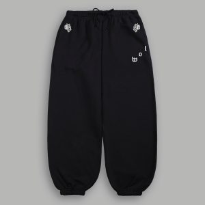 Wolves Pyramid Lightweight Lounger Sweat Pants in Black