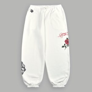 Sin Again Unisex Lightweight Lounger Sweat Pants in Cream