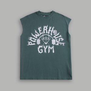 Iron Flame Premium Muscle Tee in Norse Green