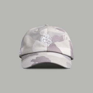 Wolf Head Forever Dad Hat V2 in Lush Vintage Woodland Camo
