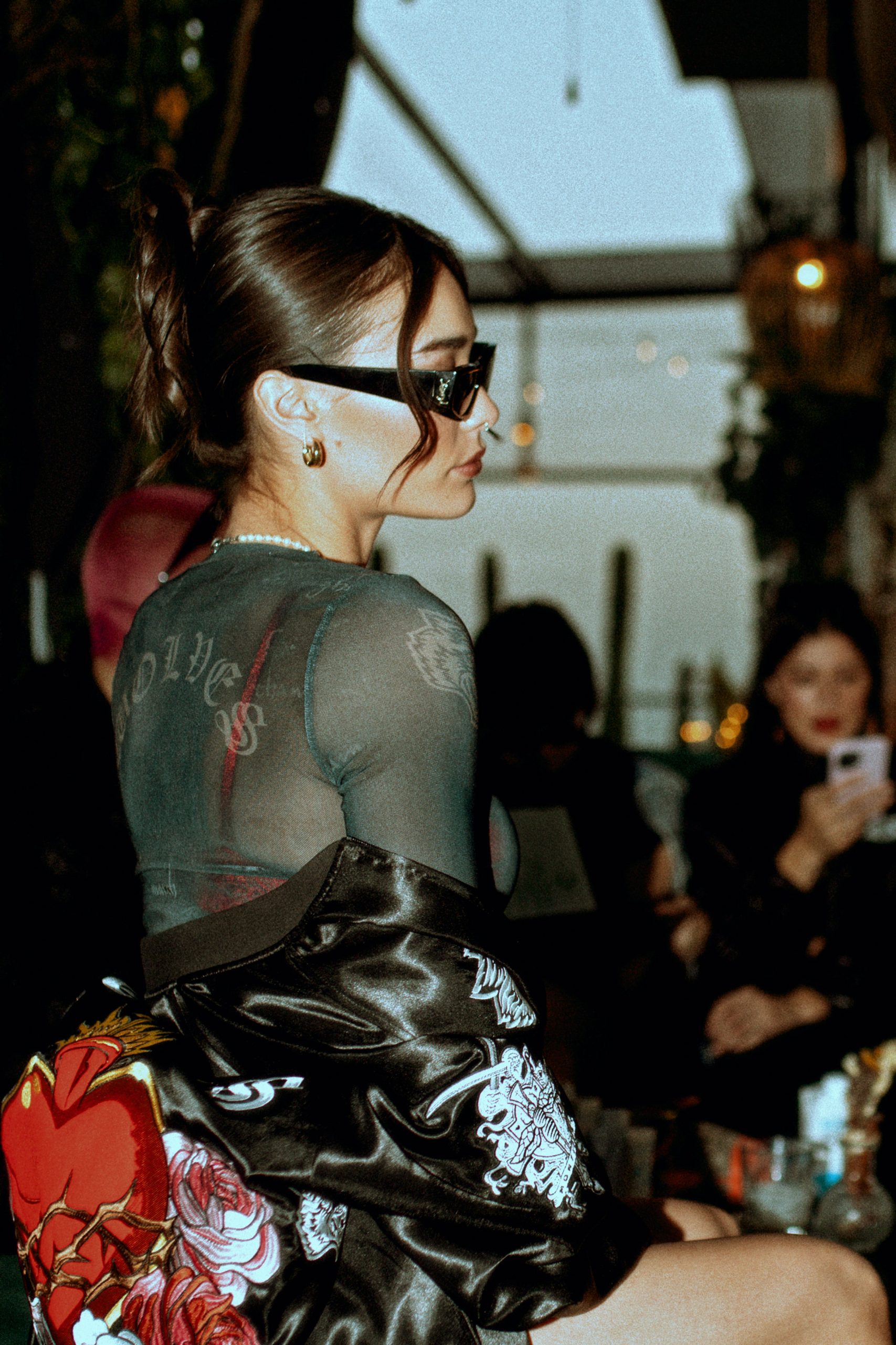 Darc Devotion Shea Mesh L/S Top in La Sangre - Image 3