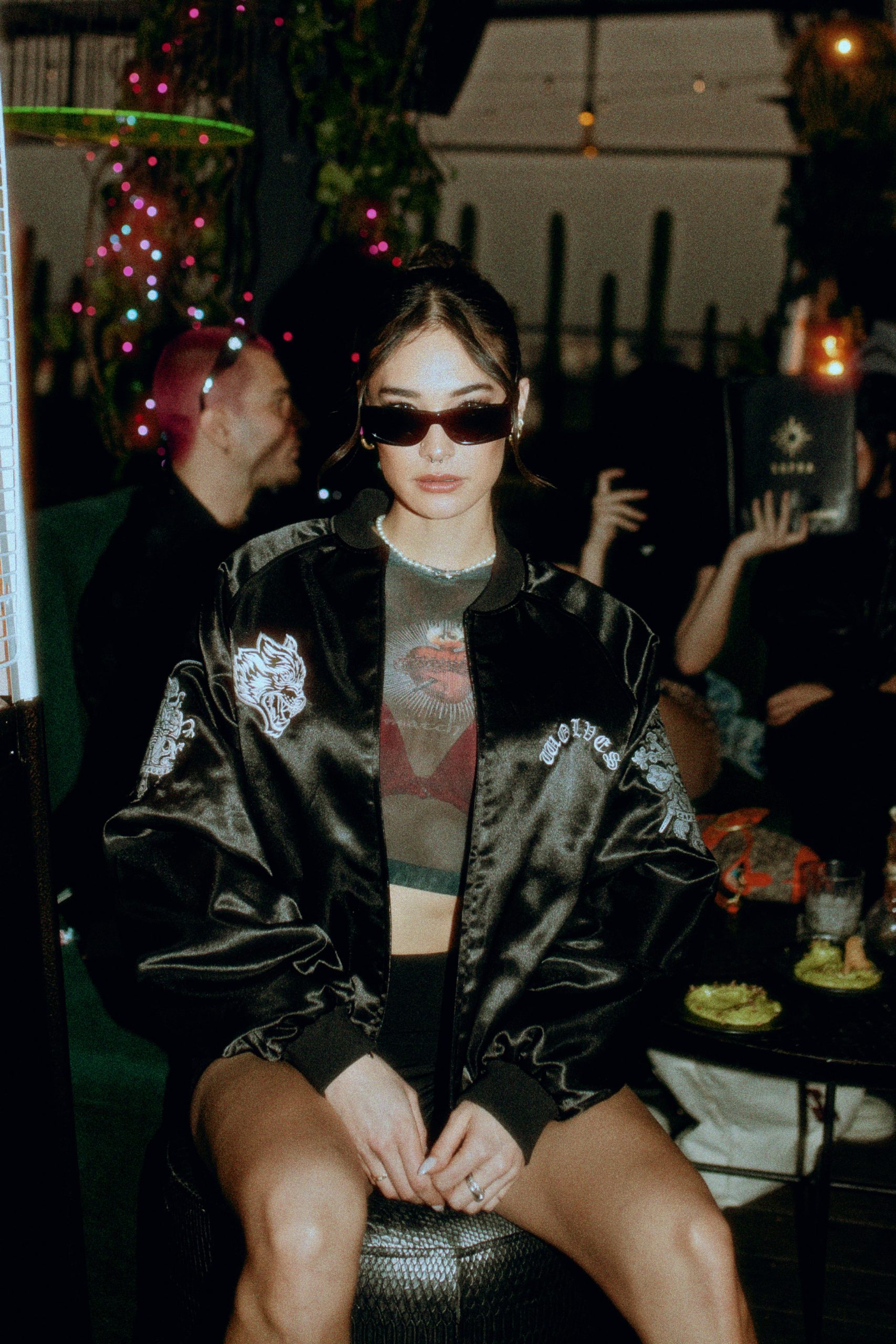 Darc Devotion Shea Mesh L/S Top in La Sangre - Image 5