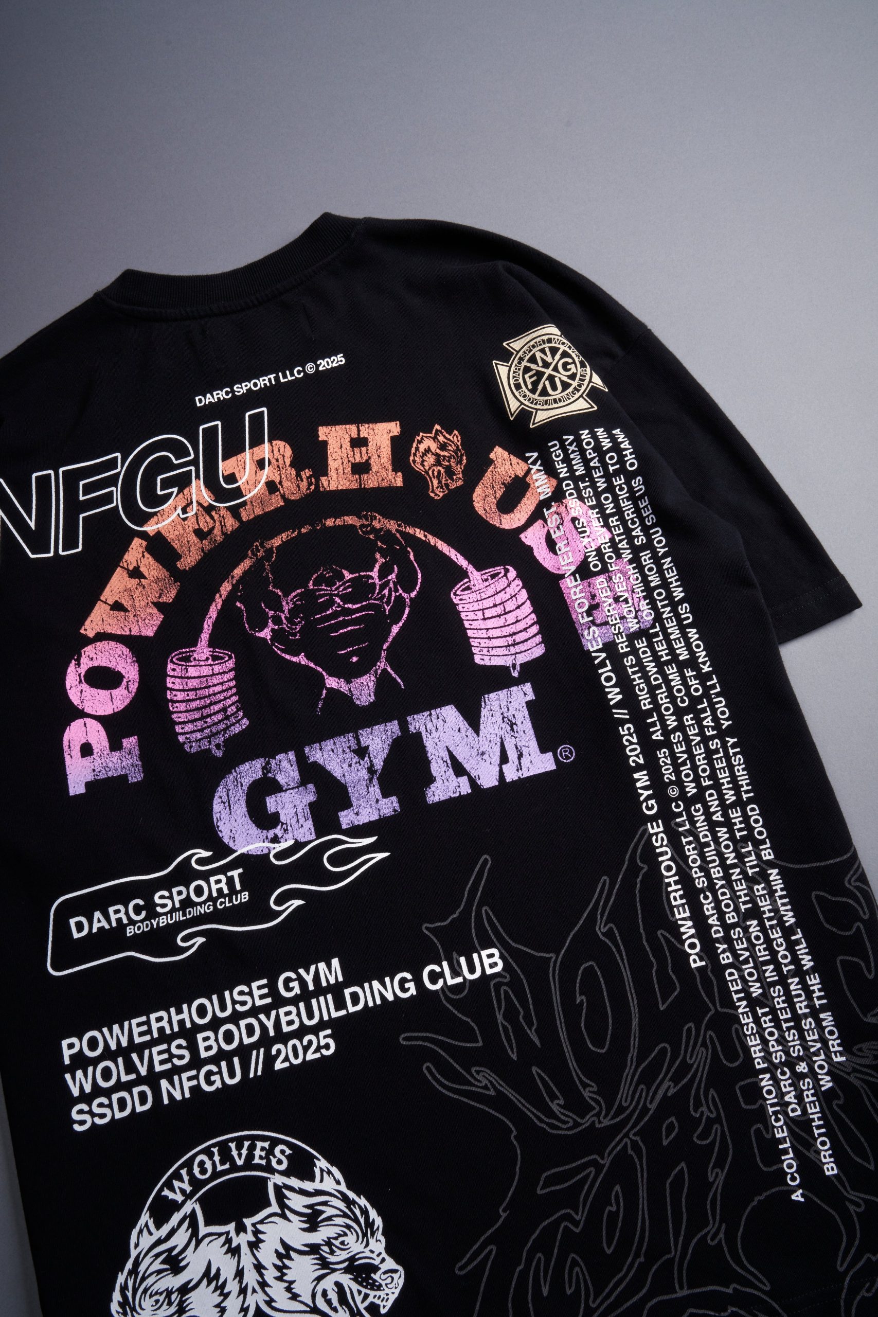 NFGU Powerhouse Premium Oversized Tee in Black - Image 10