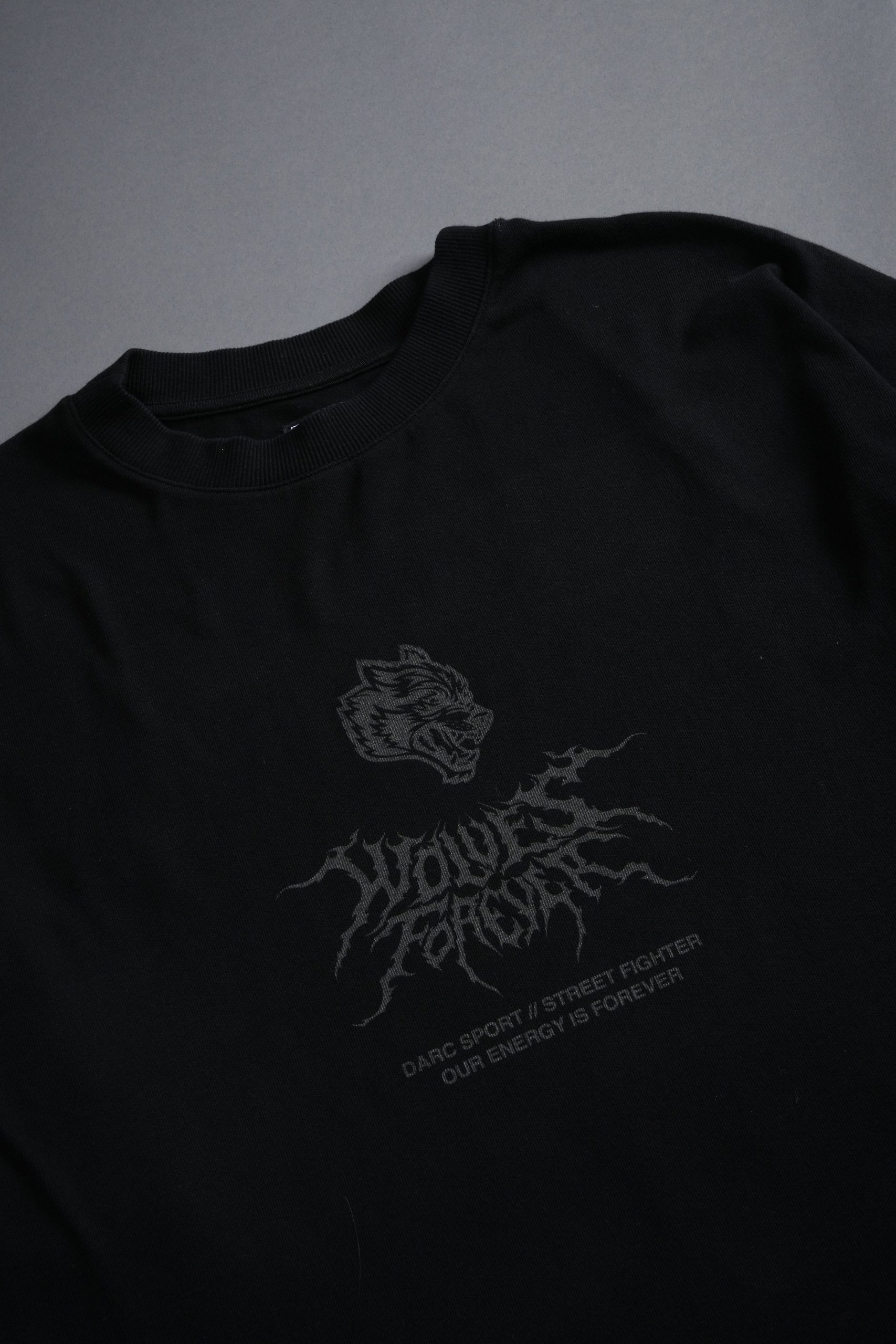 Darc Ken Side By Side Series Premium Oversized Tee in Black - Image 9