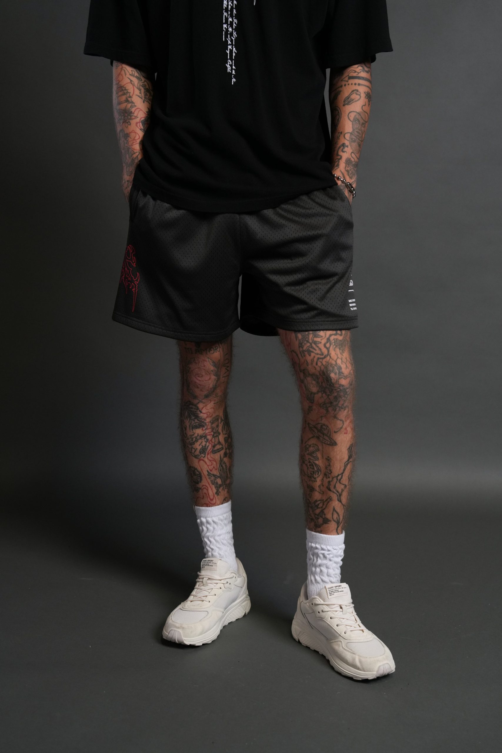 Shadow Hesh Mesh Shorts in Wolf Gray - Image 2