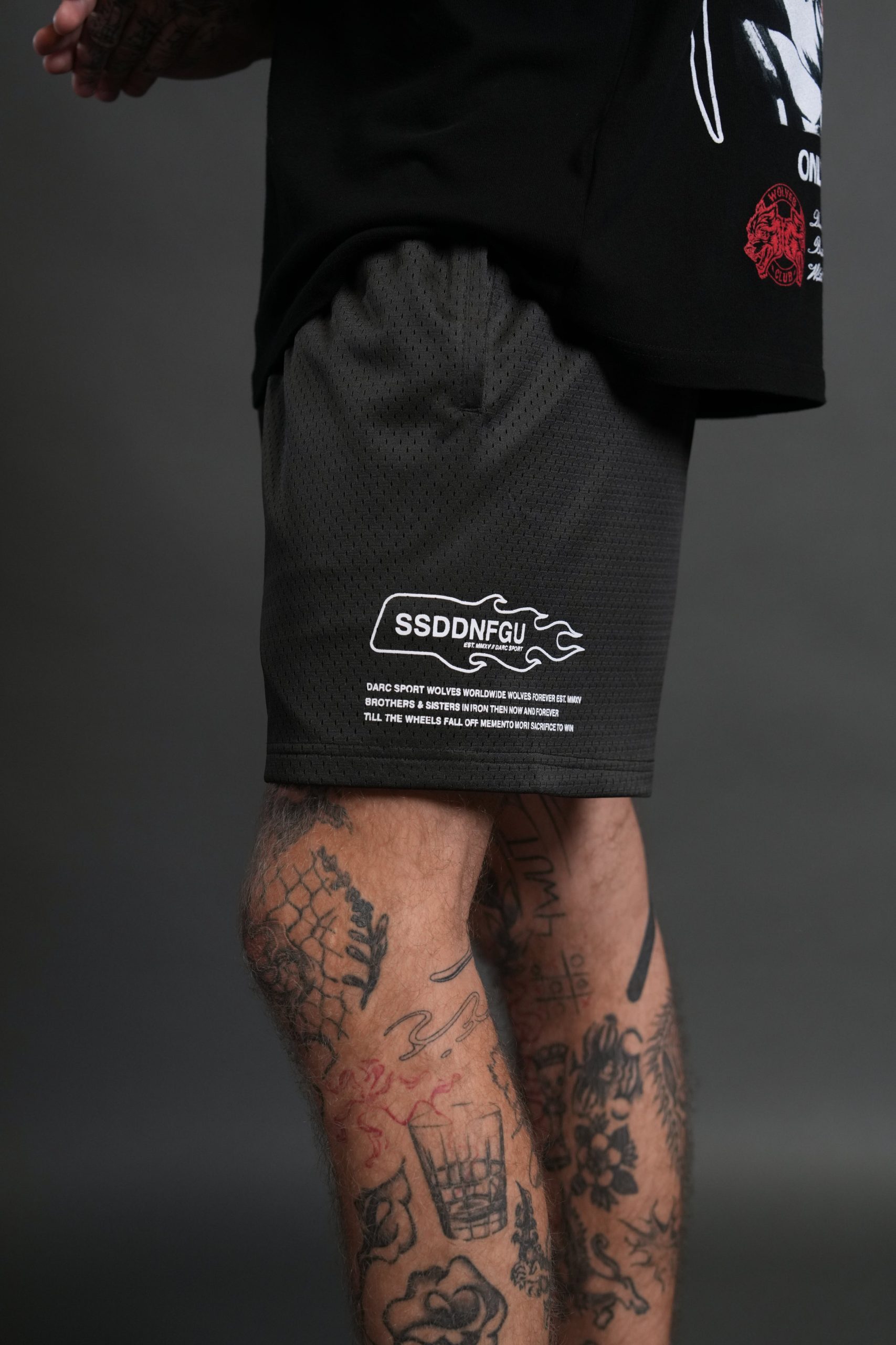 Shadow Hesh Mesh Shorts in Wolf Gray - Image 6