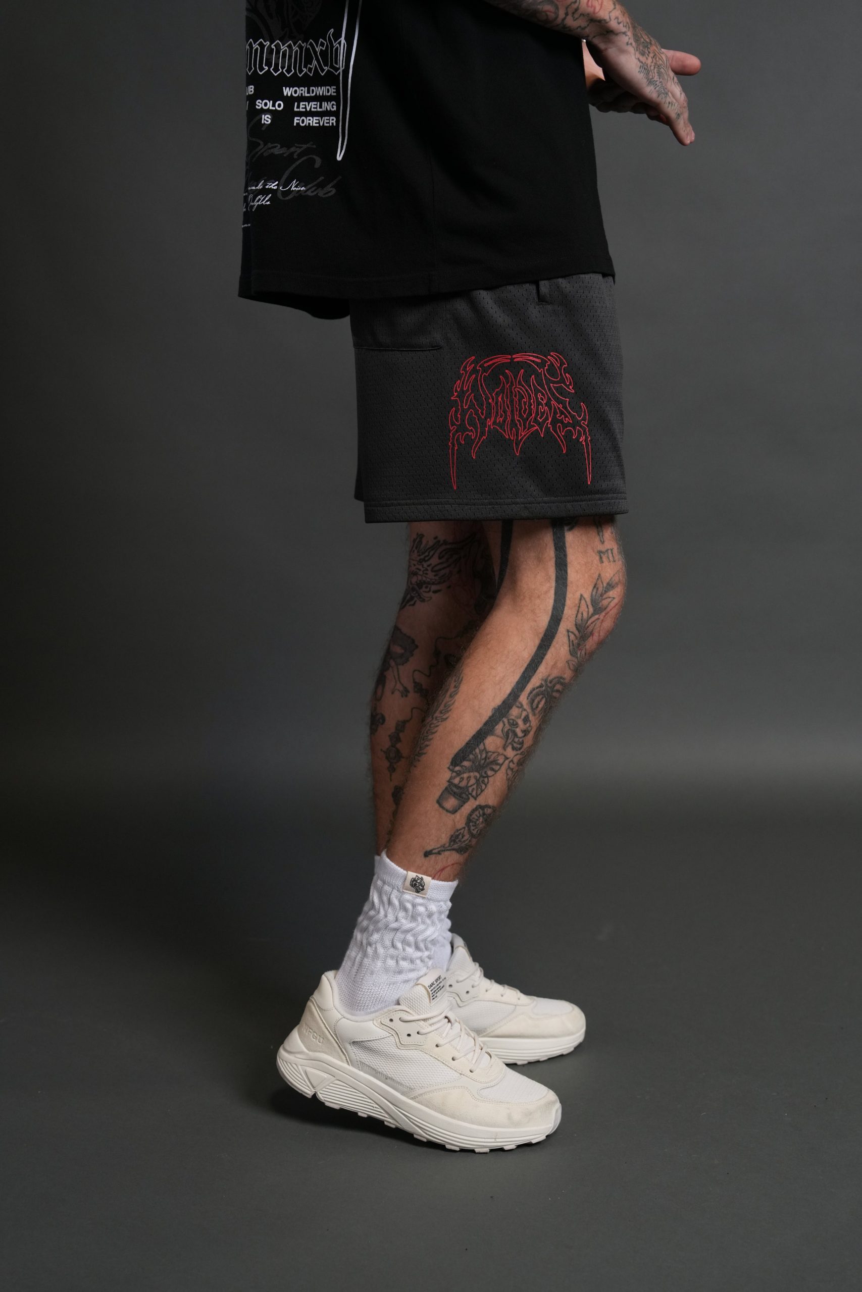 Shadow Hesh Mesh Shorts in Wolf Gray - Image 5