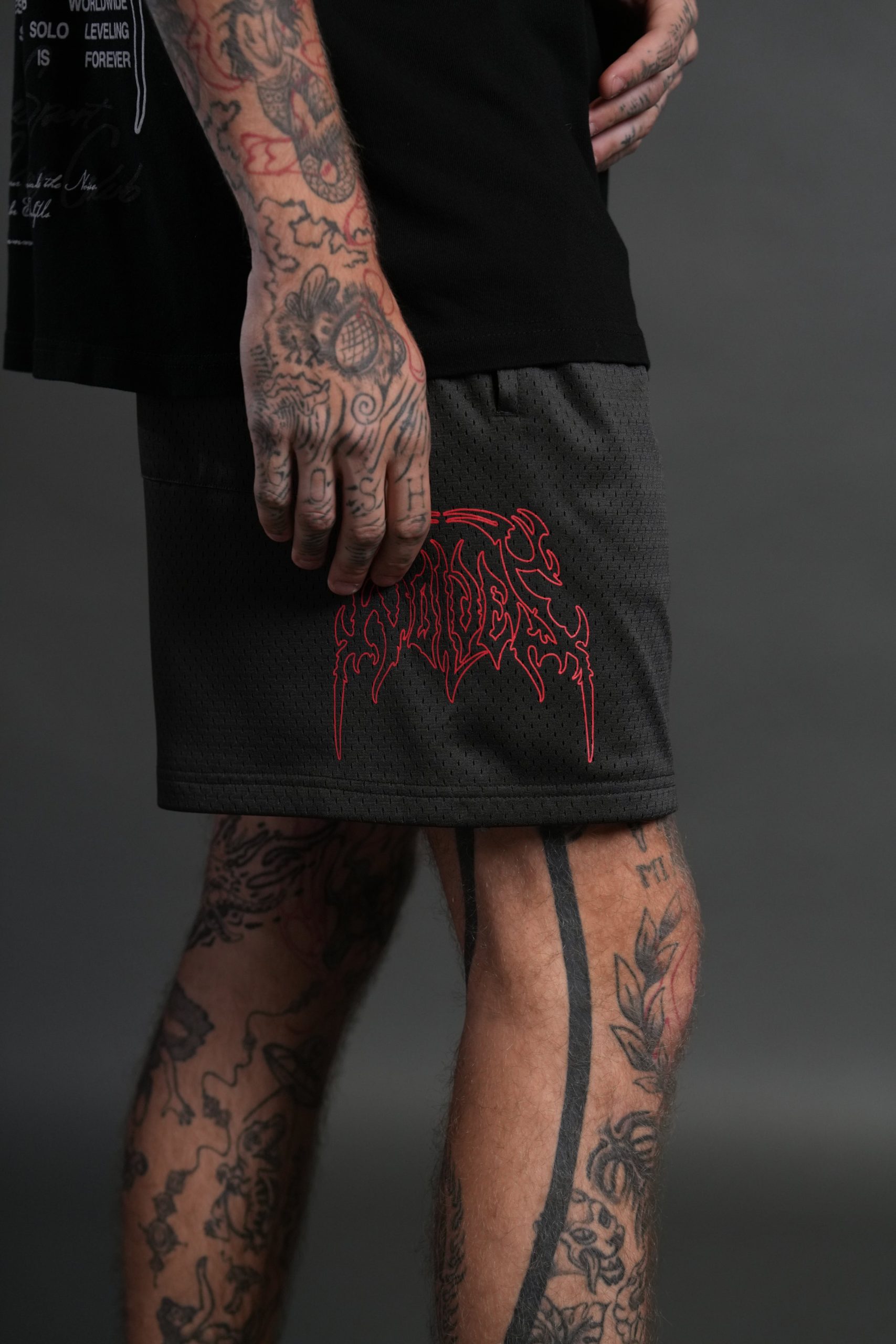 Shadow Hesh Mesh Shorts in Wolf Gray - Image 7