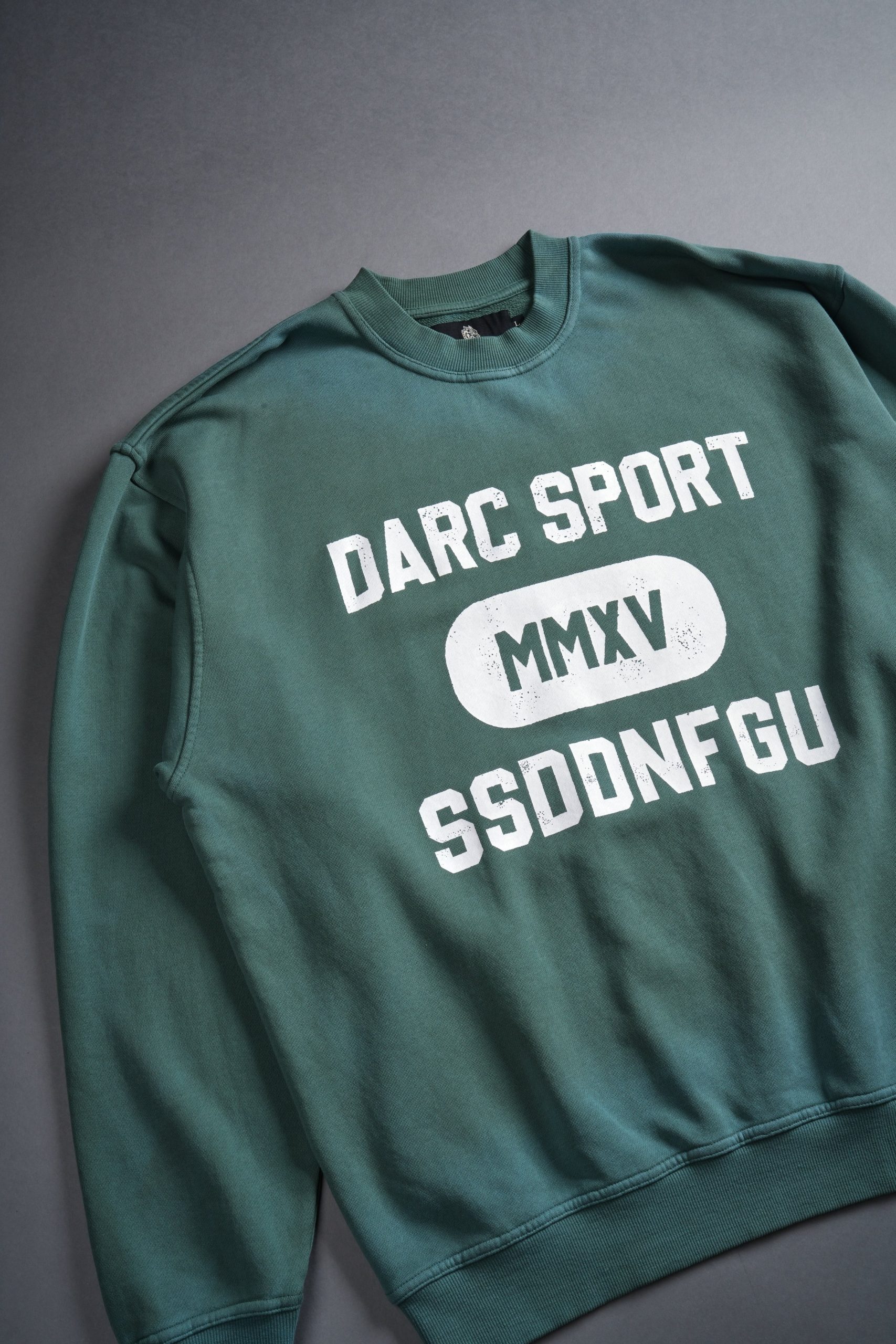 Wolves Forever London Unisex Crewneck in Hunter Green Driftwash - Image 6