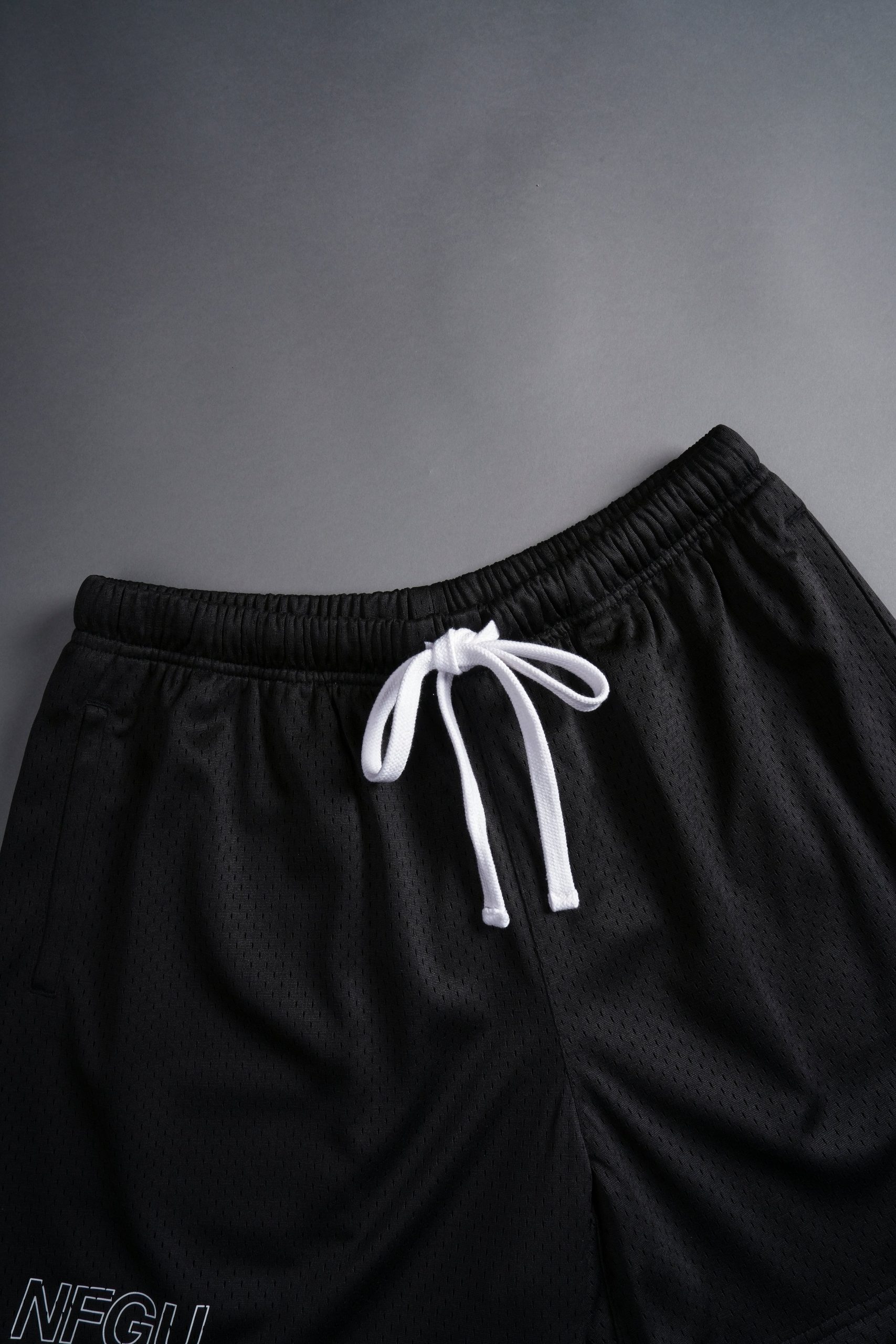 NFGU Powerhouse Mesh Shorts in Black - Image 10