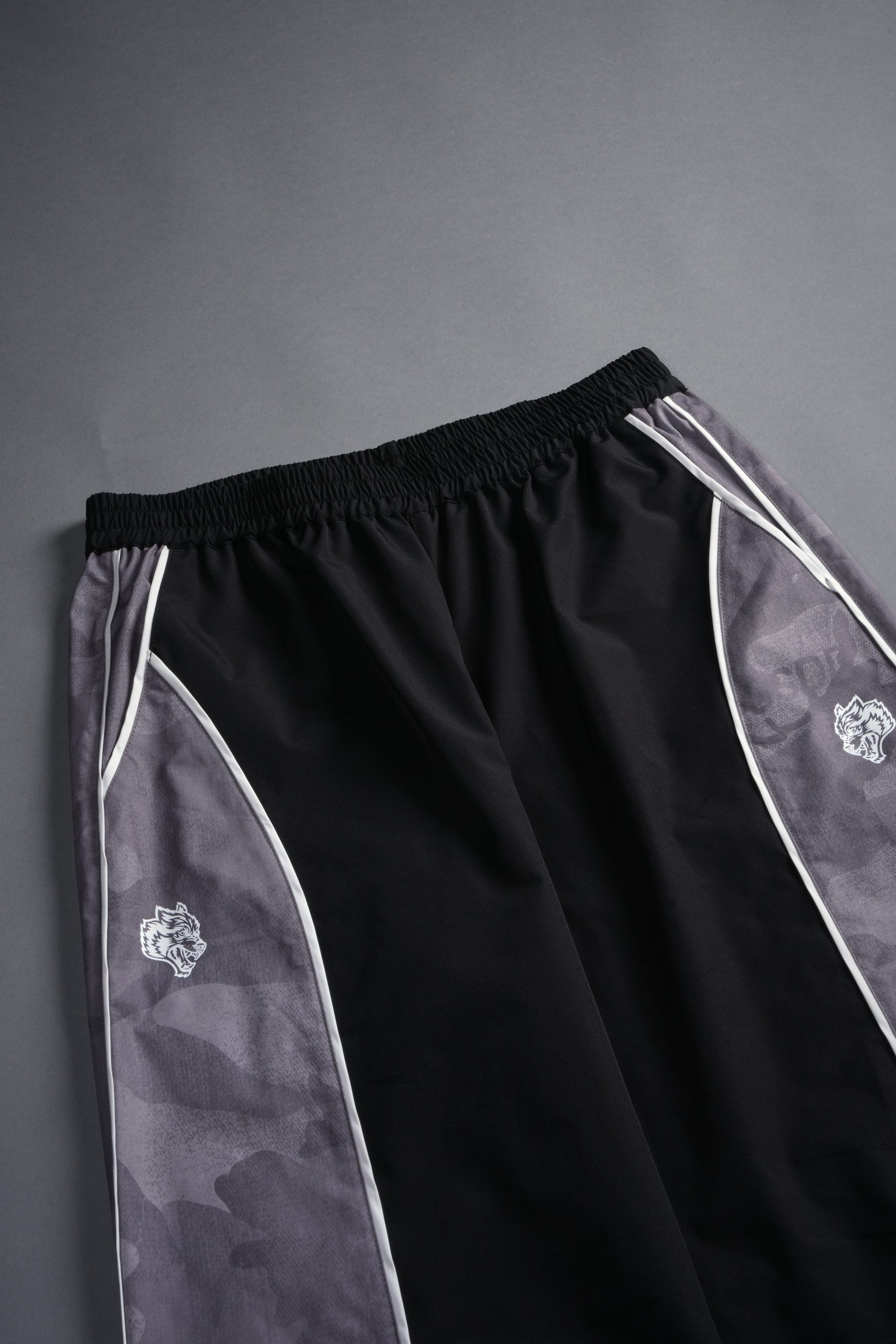 Dual Men's Quinn Track Pants in Black/Lush Vintage Woodland Camo - Image 4