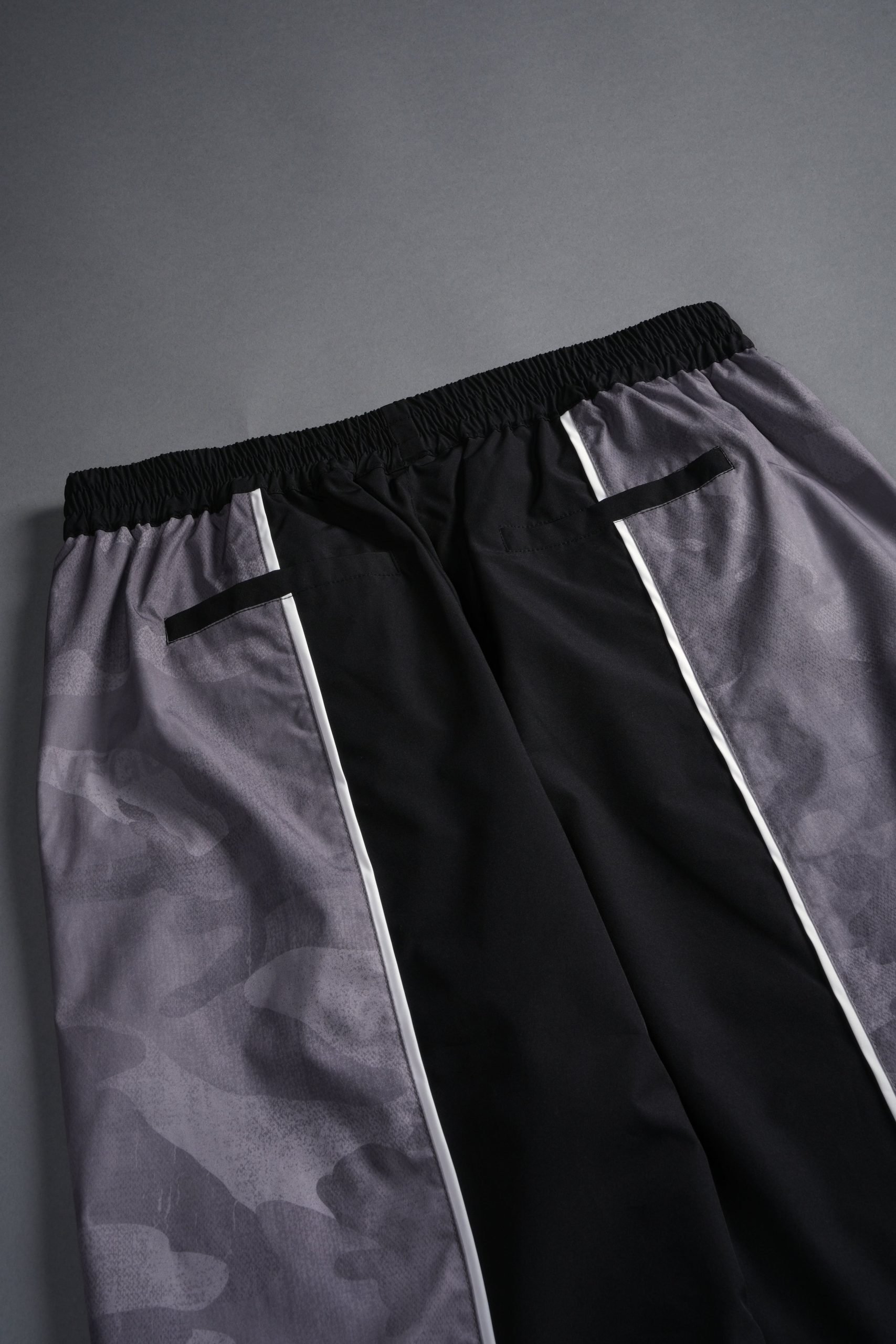 Dual Men's Quinn Track Pants in Black/Lush Vintage Woodland Camo - Image 3