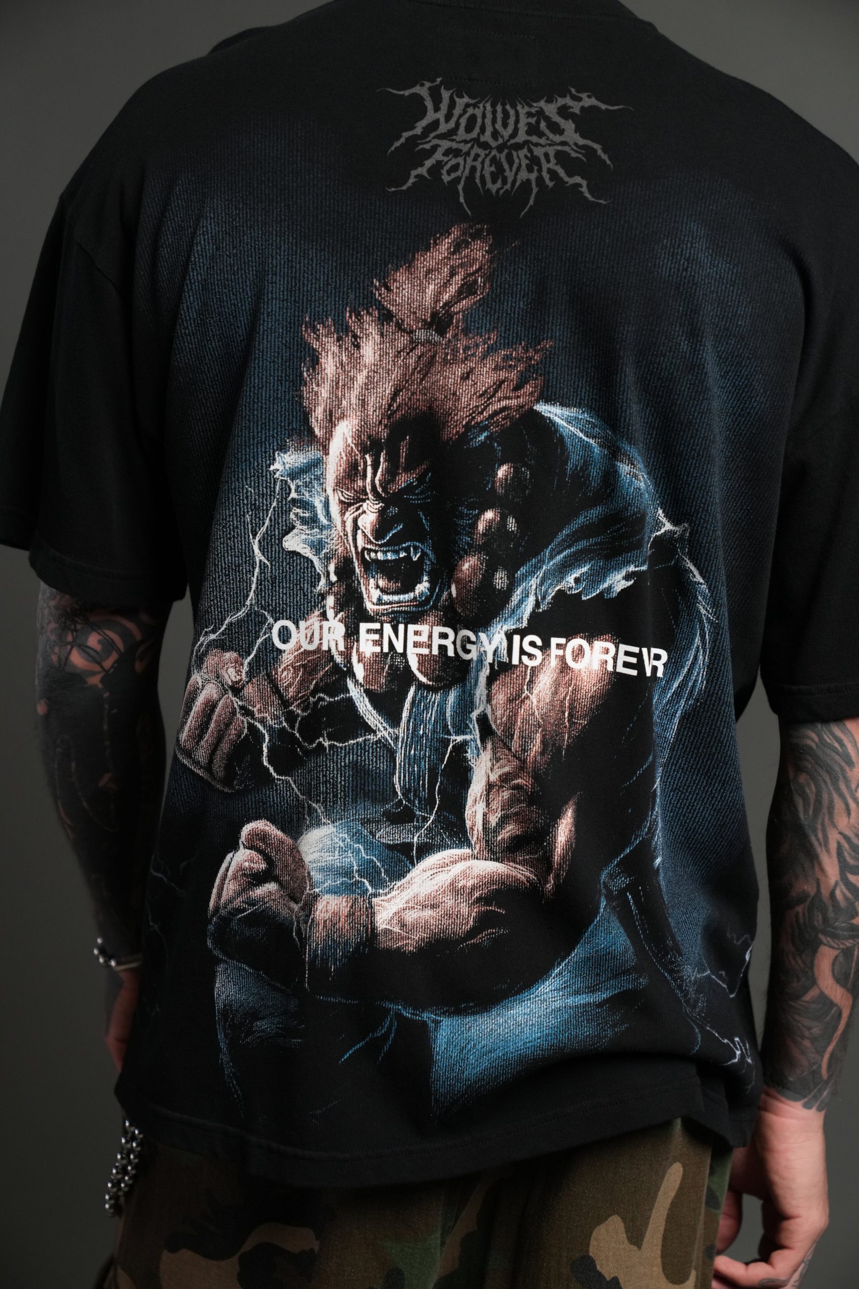 Darc Akuma Side By Side Series Premium Oversized Tee in Black - Image 10