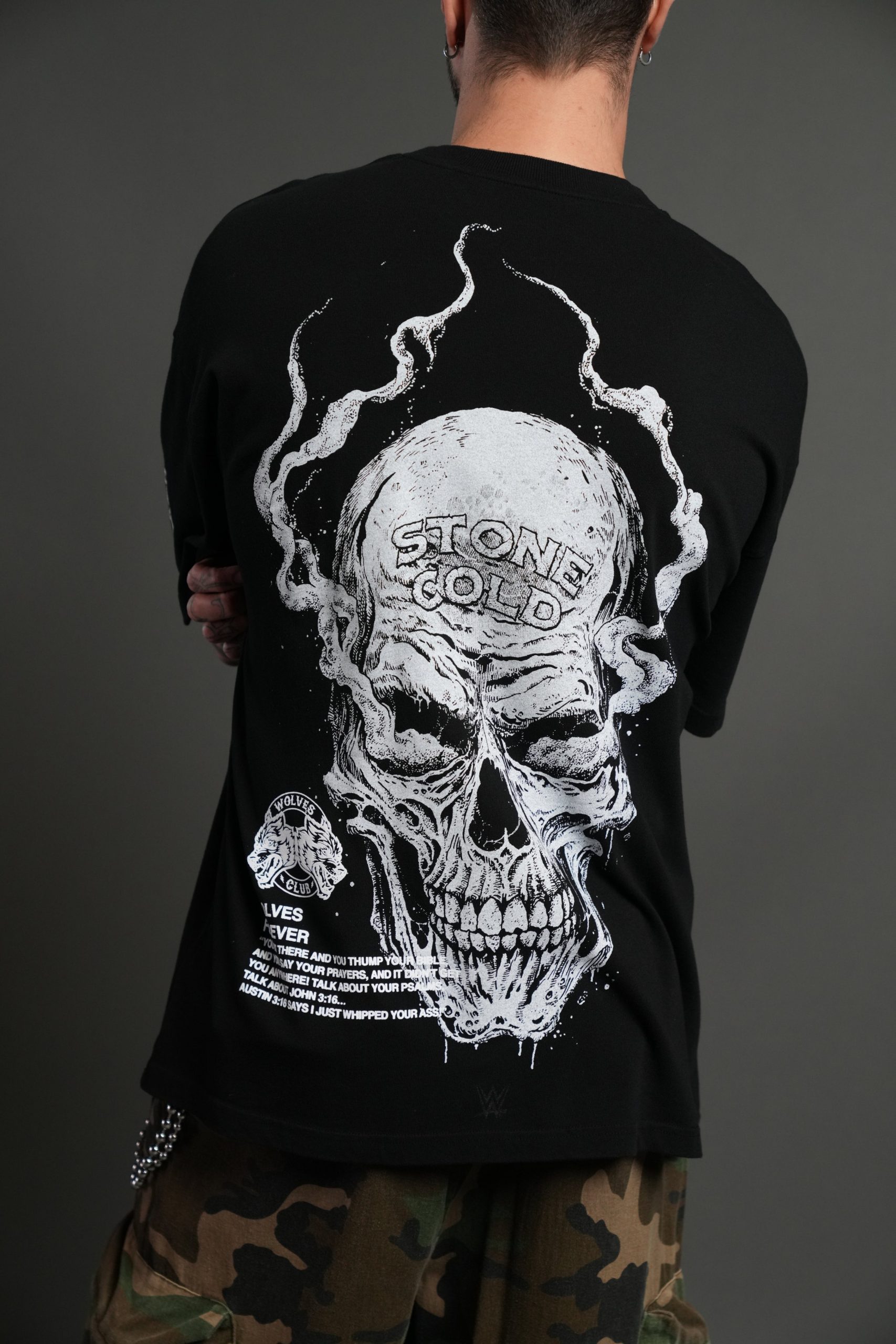 Stone Cold Riddick Premium Oversized Tee in Black - Image 16