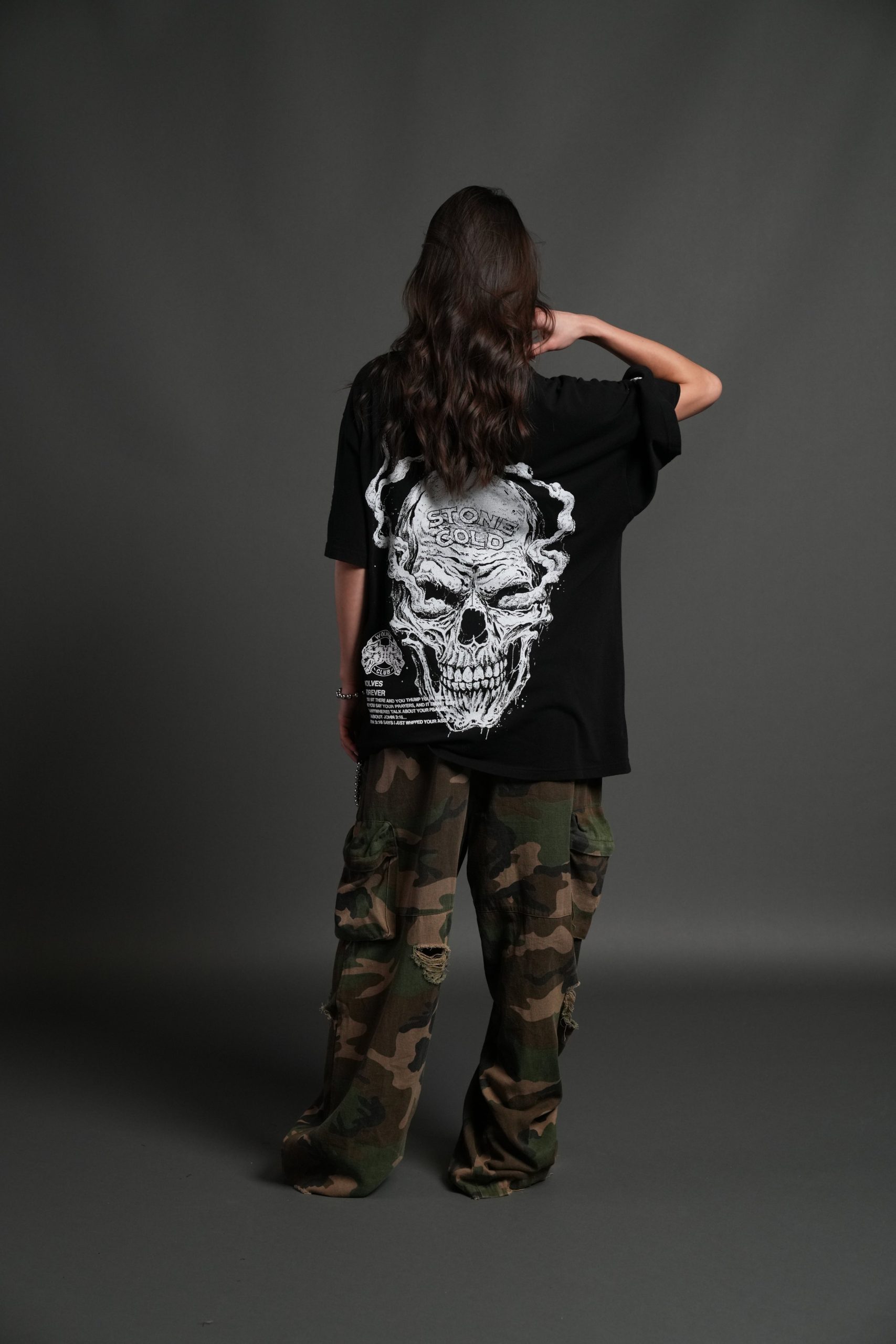 Stone Cold Riddick Premium Oversized Tee in Black - Image 10