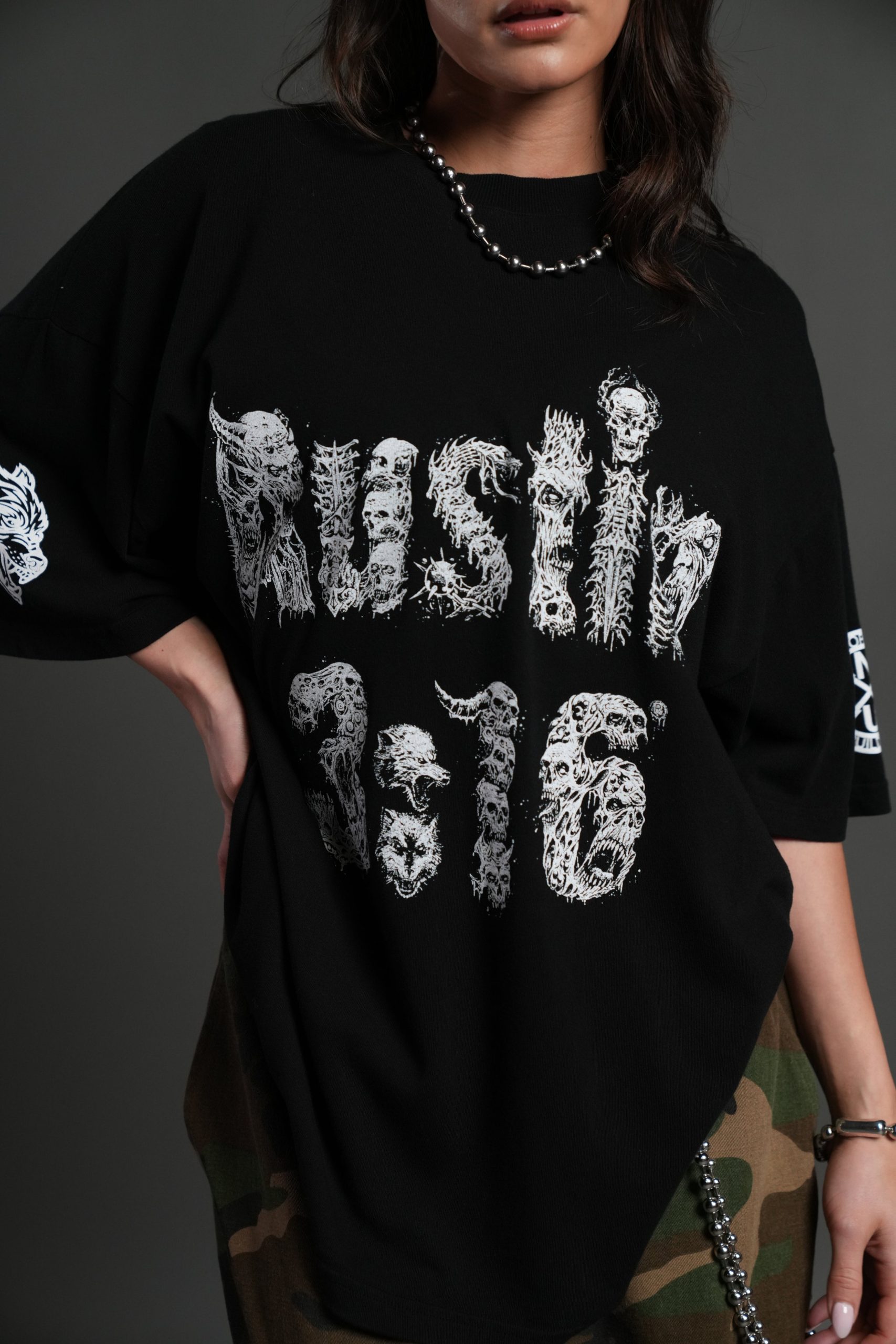 Stone Cold Riddick Premium Oversized Tee in Black - Image 17