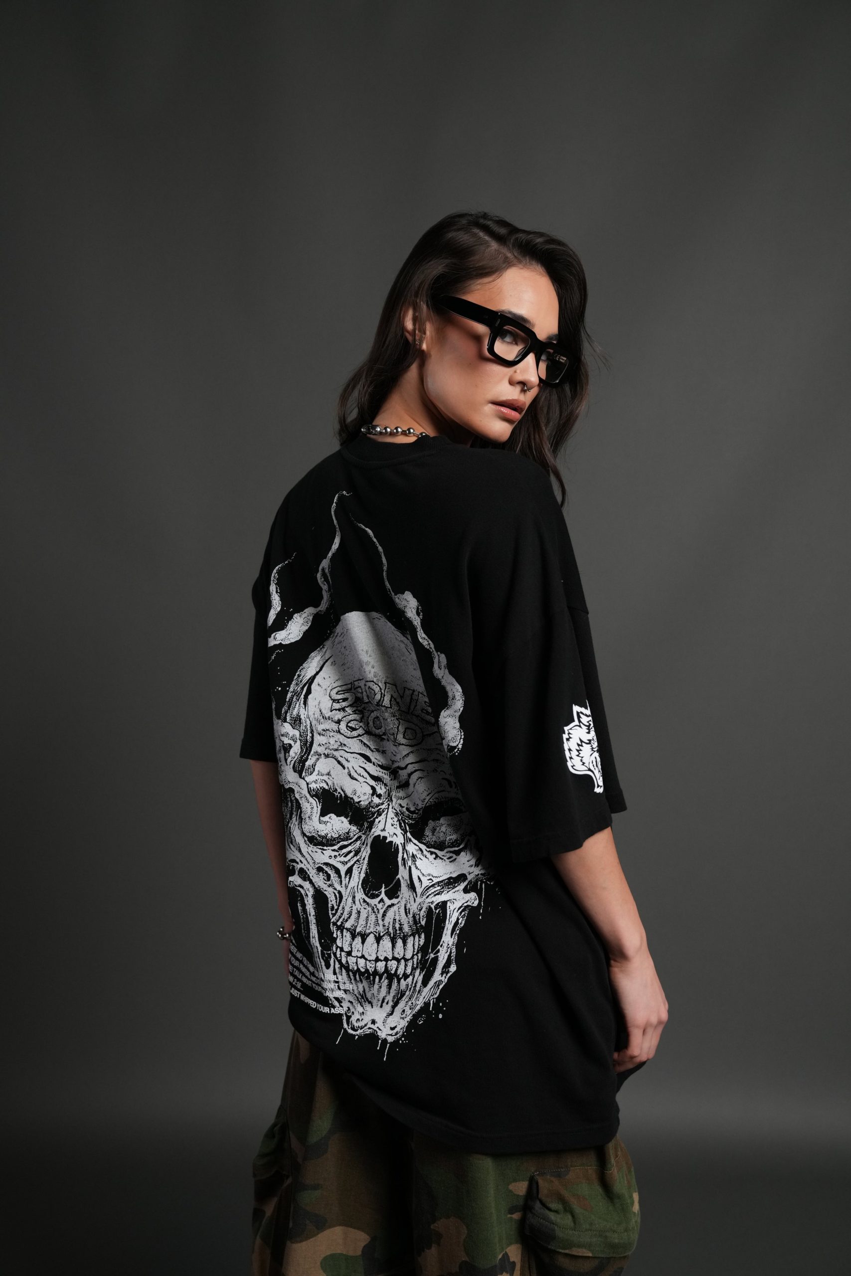 Stone Cold Riddick Premium Oversized Tee in Black - Image 6
