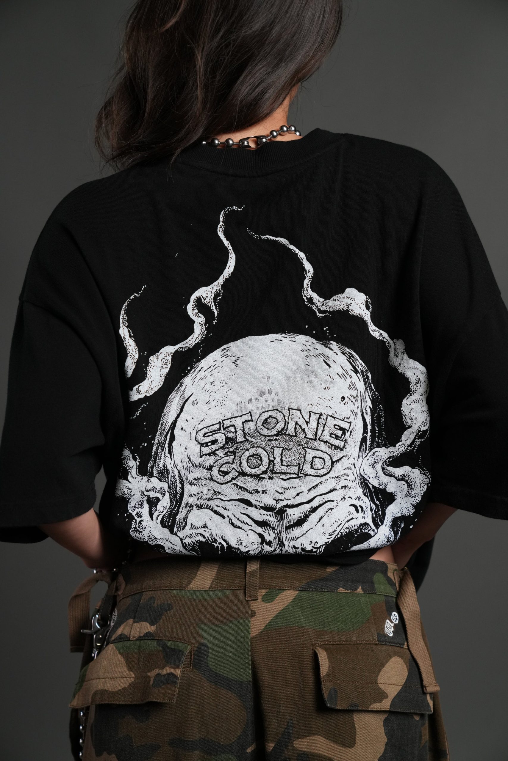 Stone Cold Riddick Premium Oversized Tee in Black - Image 18