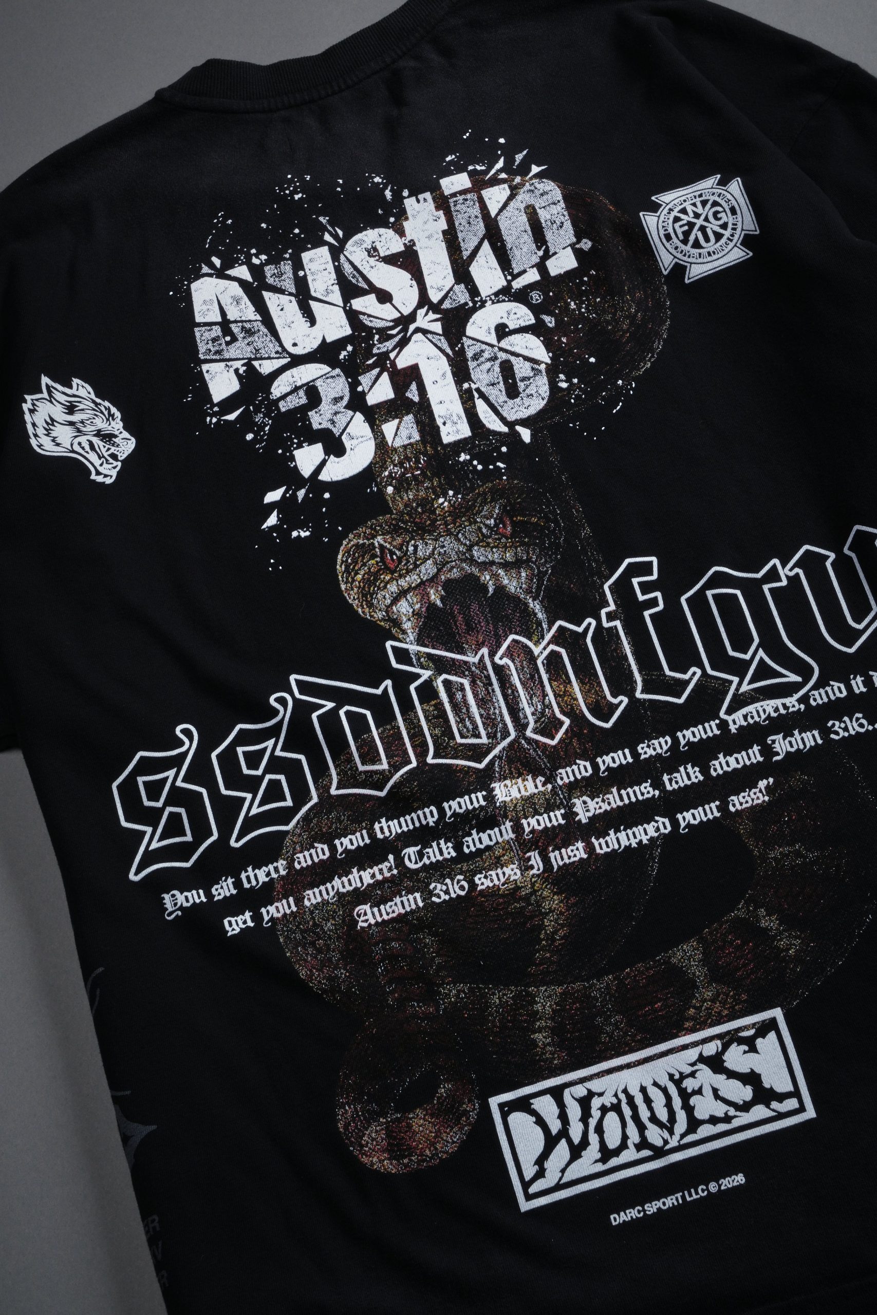 Raise Hell Premium Oversized Tee in Black Drift Wash - Image 9