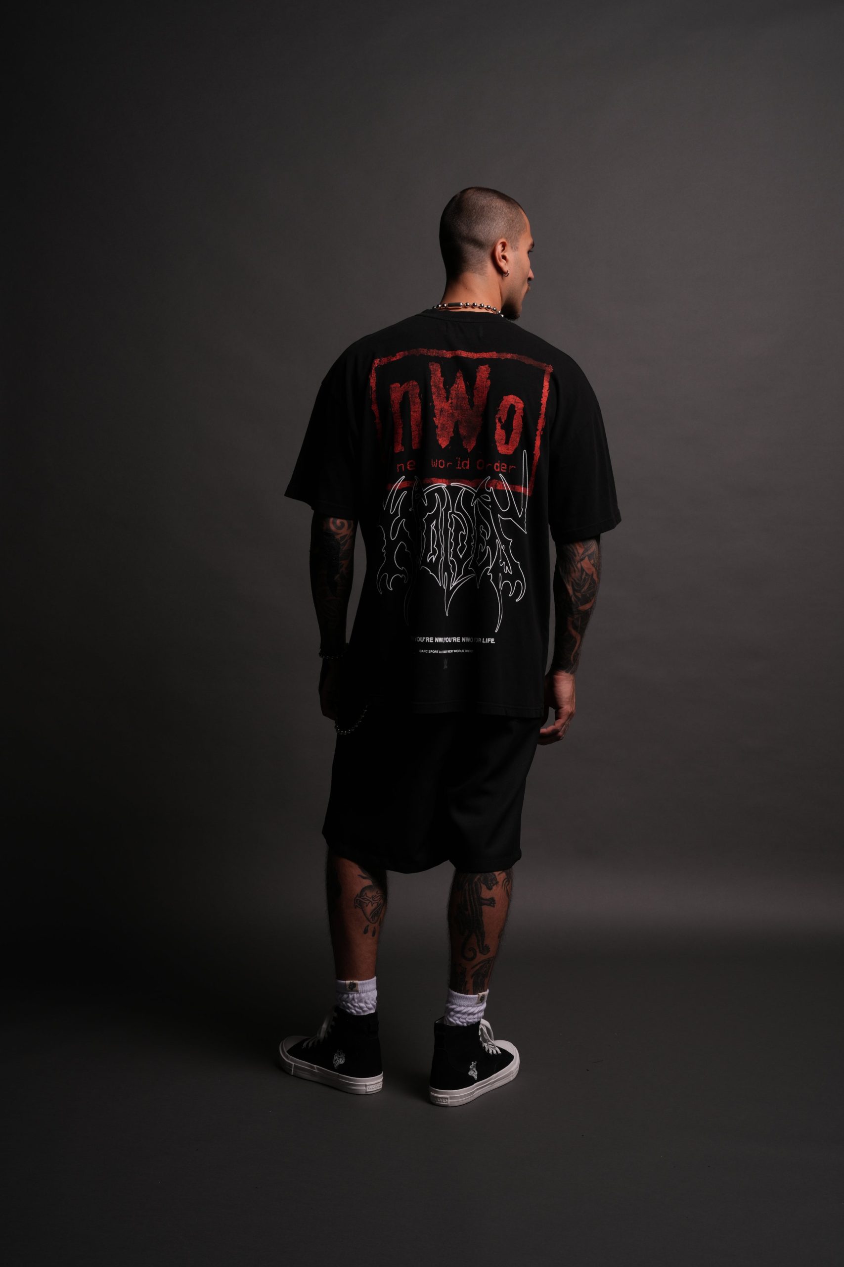 NWO Premium Oversized Tee in Black - Image 5