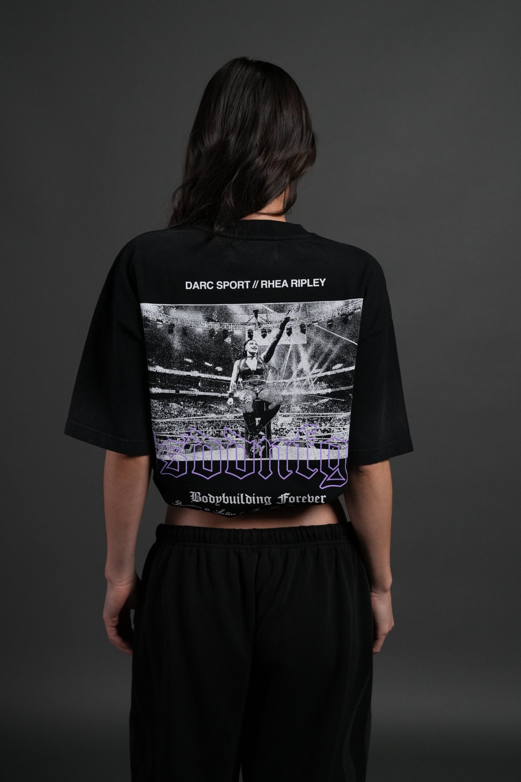 Rhea Forever Grunge Tee in Black Drift Wash