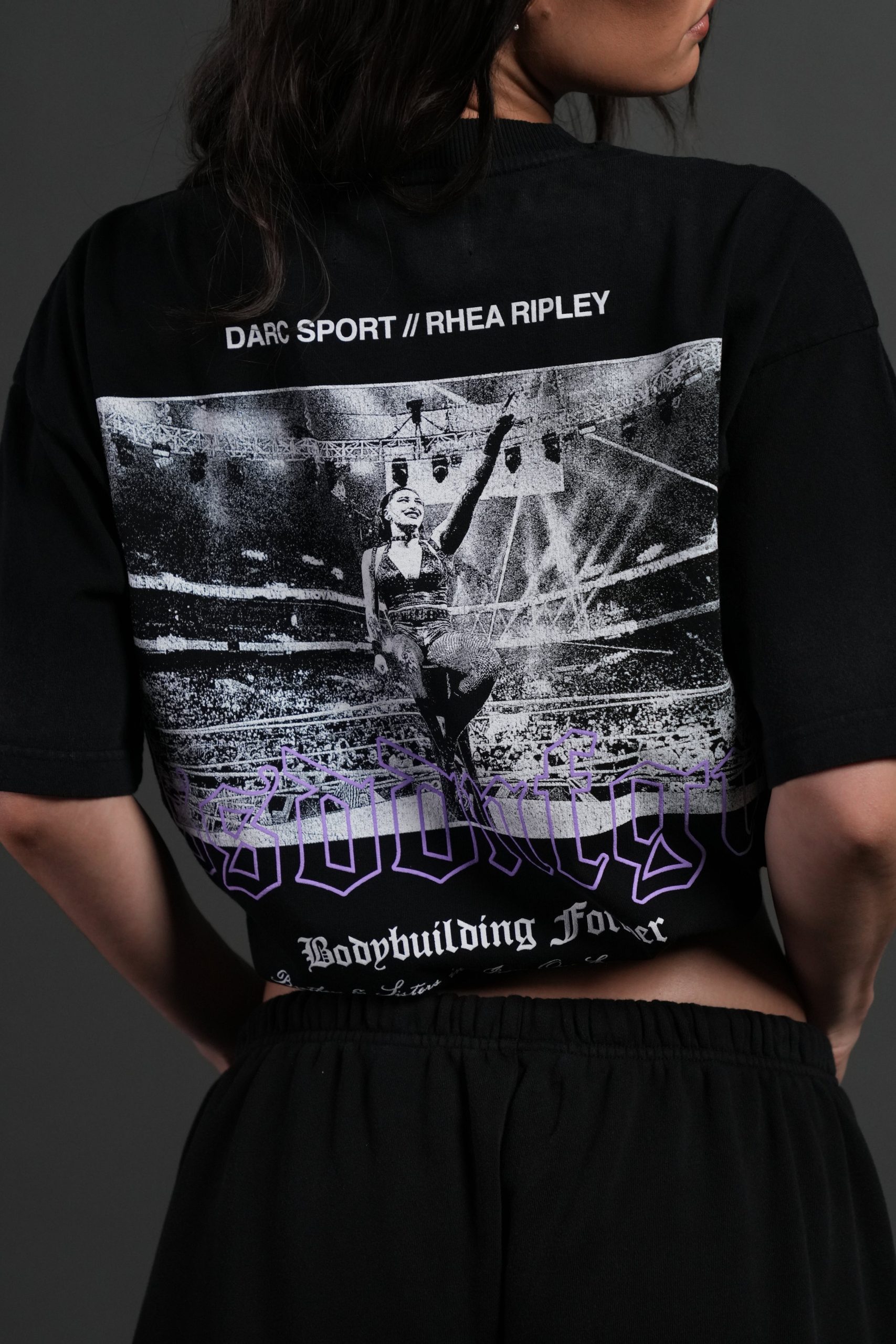 Rhea Forever Grunge Tee in Black Drift Wash - Image 8