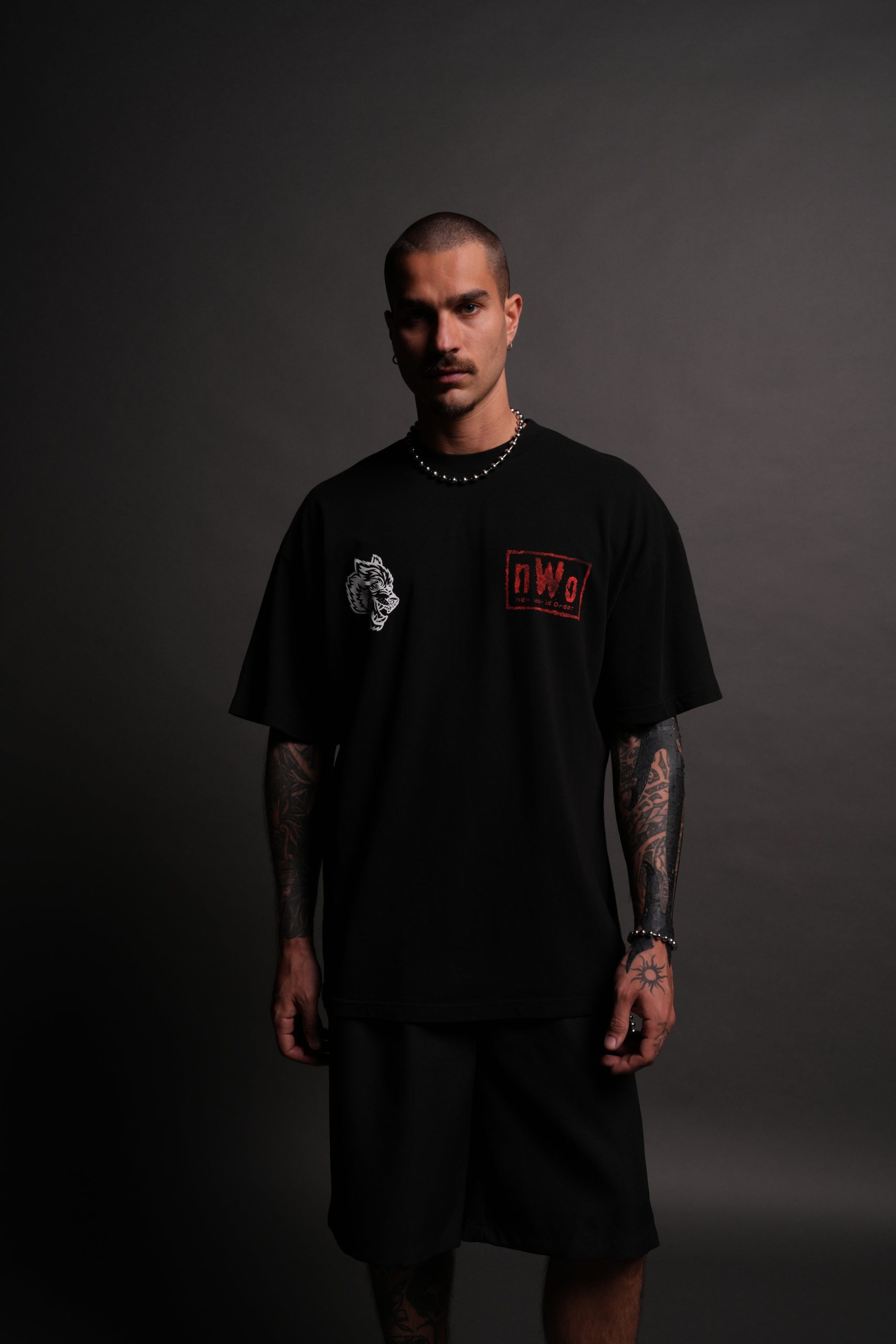 NWO Premium Oversized Tee in Black - Image 2