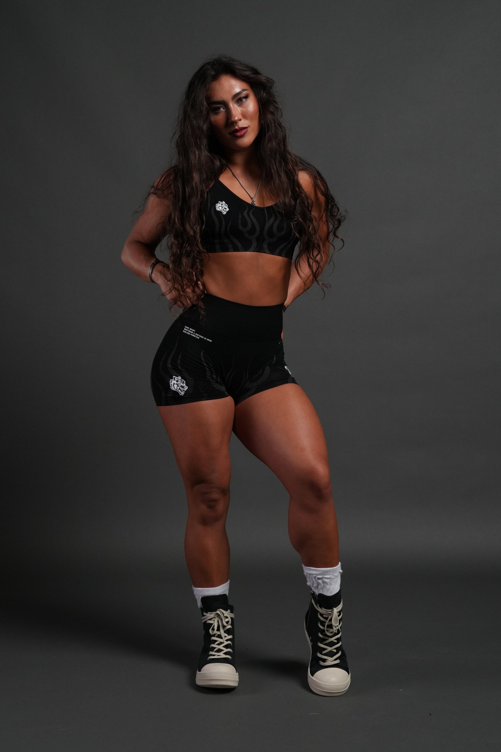 Hellfire Maya Soft Seamless Bra in Black - Image 3