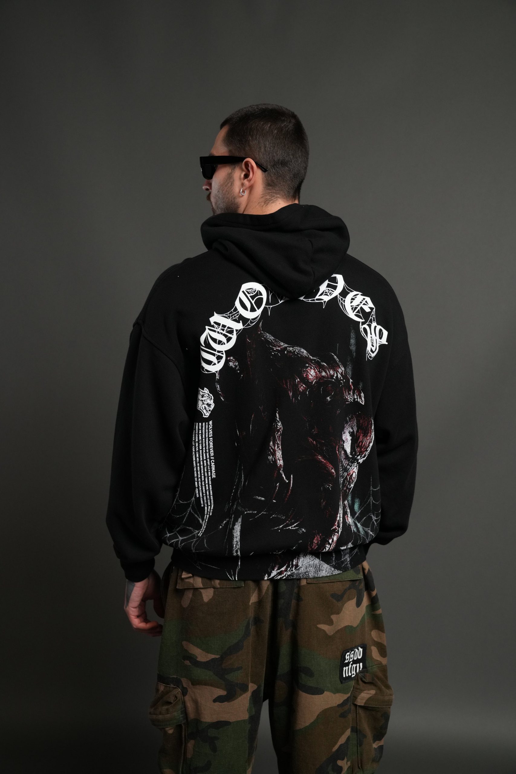 Carnage Forever Pierce Hoodie in Black - Image 4