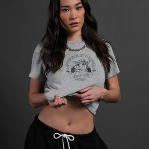 Powerhouse of the Cherub Timeless Tee in Light Athletic Gray