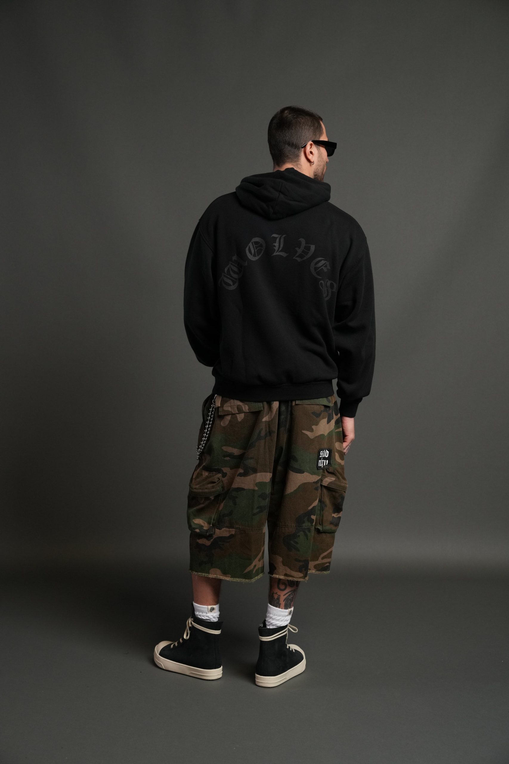 Mickey Mouse Pierce Hoodie in Black - Image 8