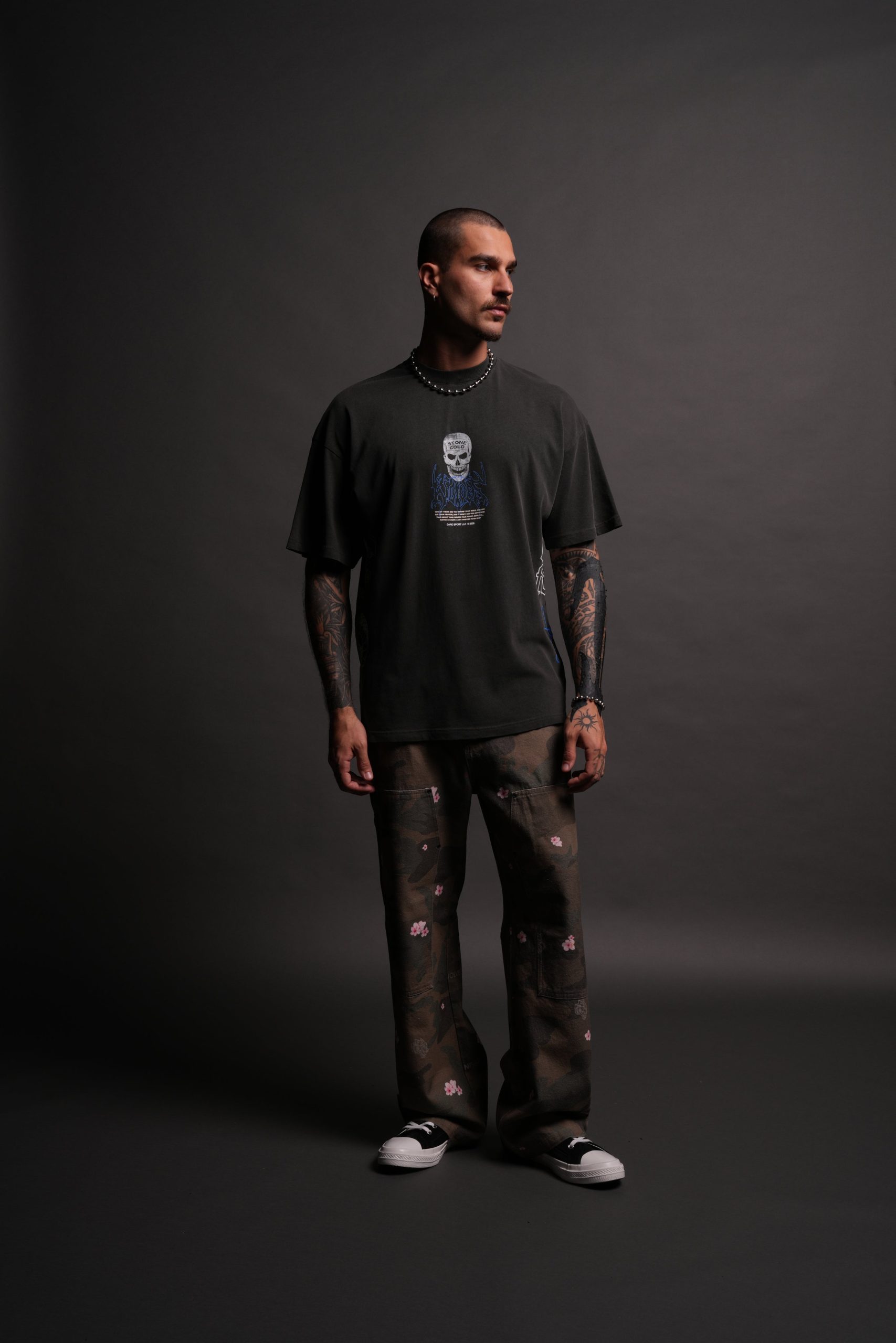 Austin 3:16 Premium Oversized Tee in Wolf Gray - Image 6