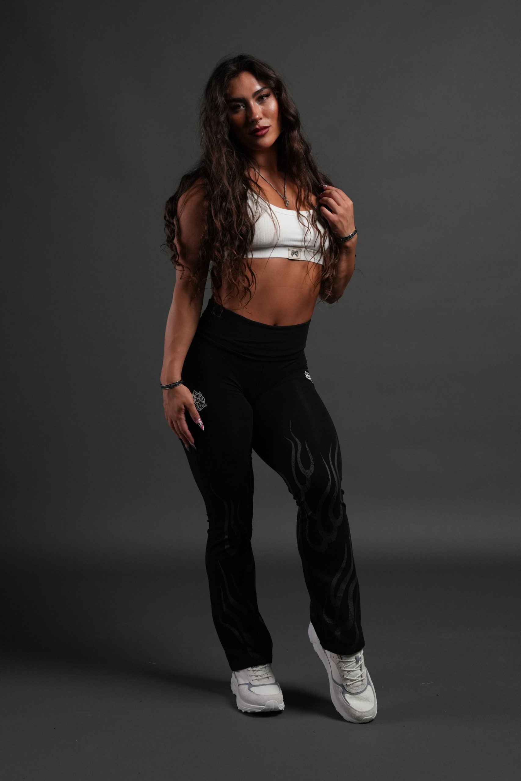 Hellfire Romy Foldover Pants in Black - Image 5