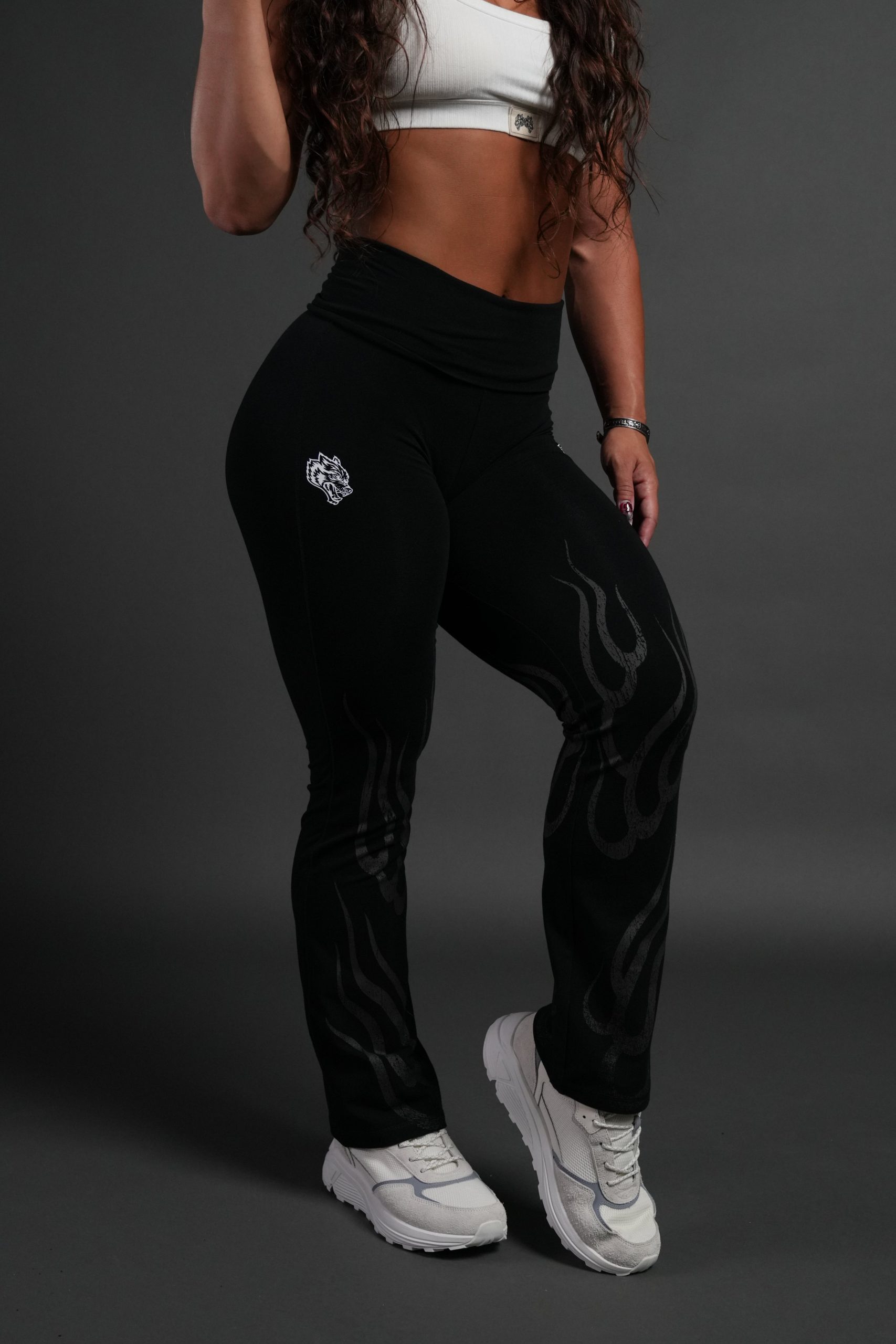Hellfire Romy Foldover Pants in Black