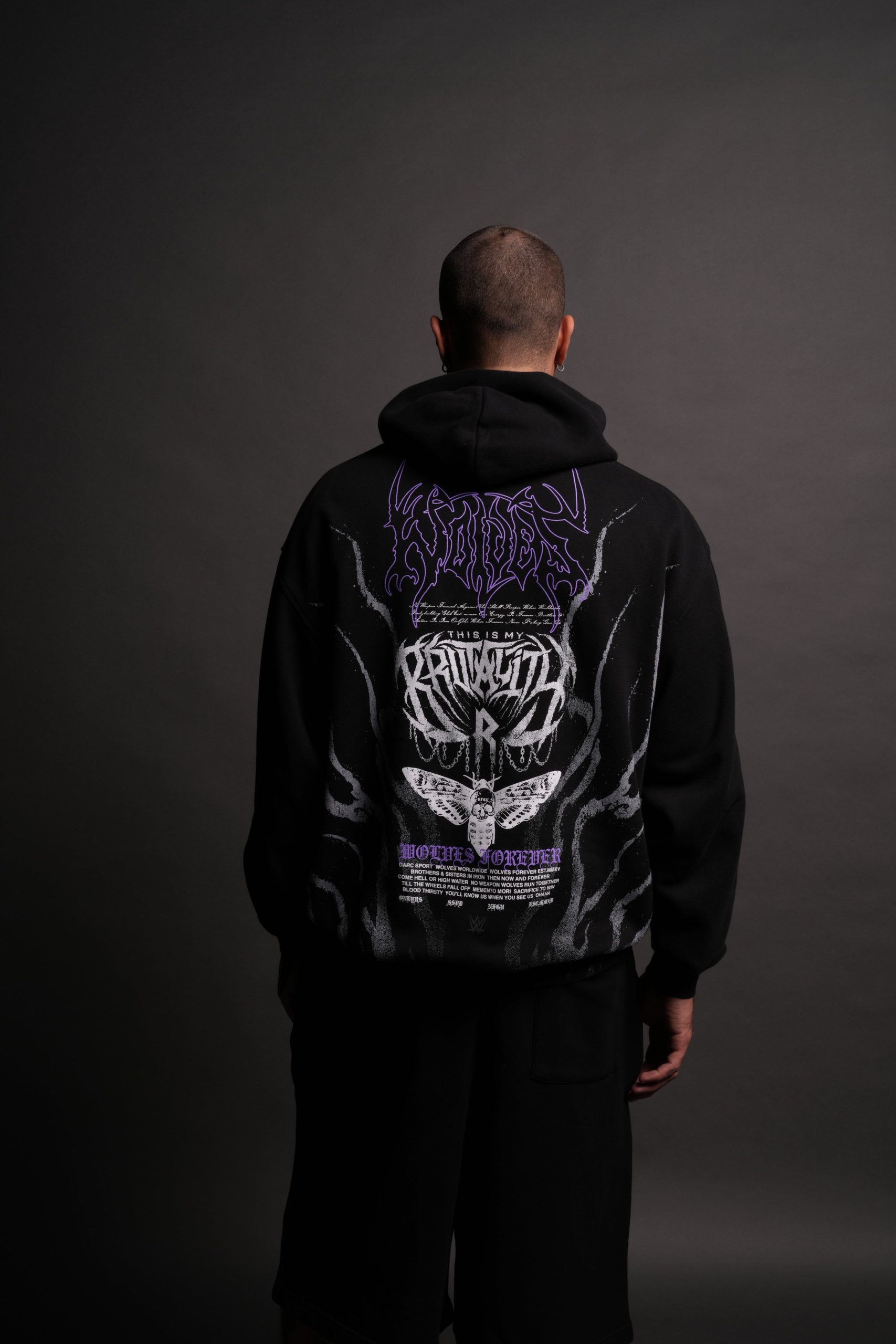Brutality Pierce Hoodie in Black - Image 4