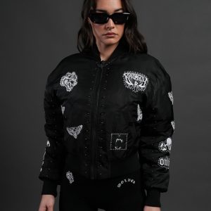 Give it Your All Trin Bomber in Black