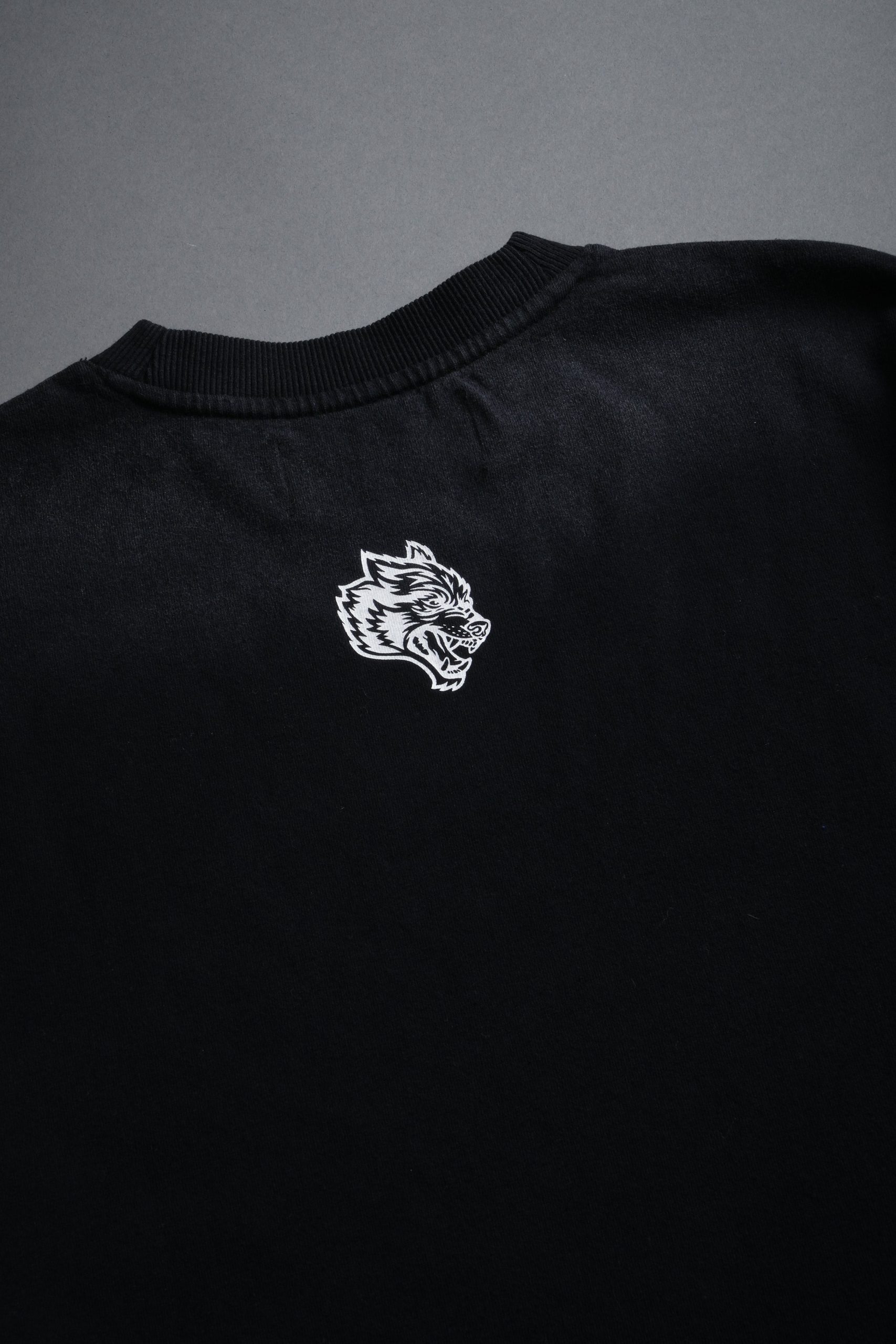 Stone Cold Forever Grunge Mid-Length Raw Hem Tee in Black Drift Wash - Image 11